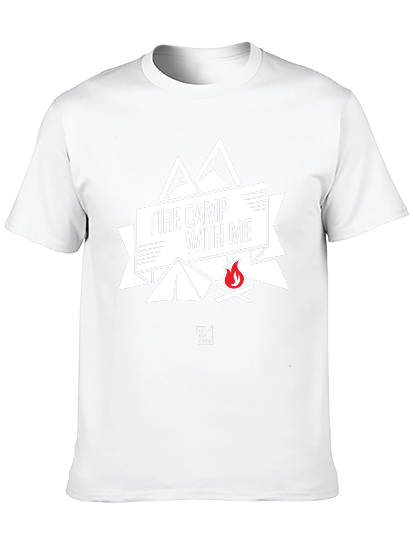 Fire Camp With Me Black Graphic Tee