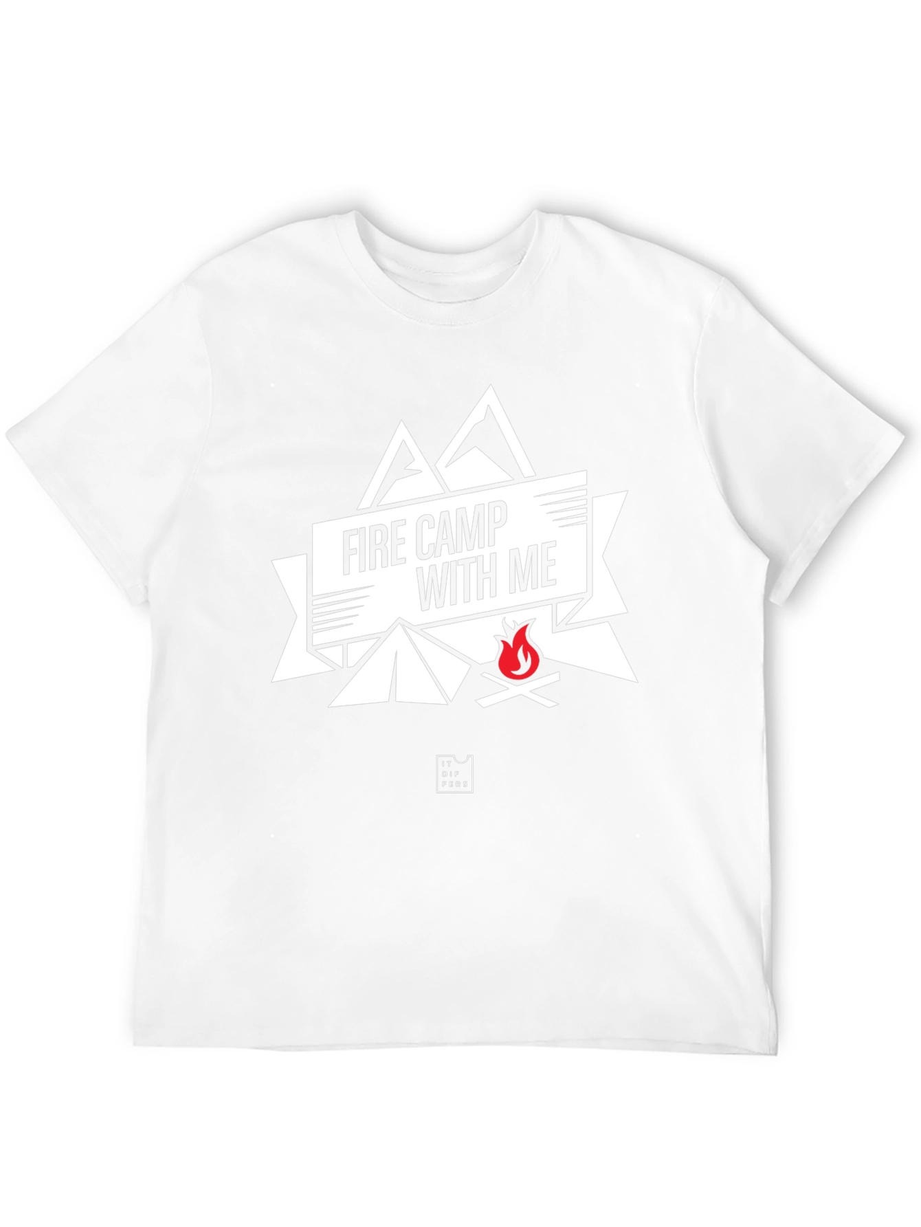 Fire Camp With Me Black Graphic Tee