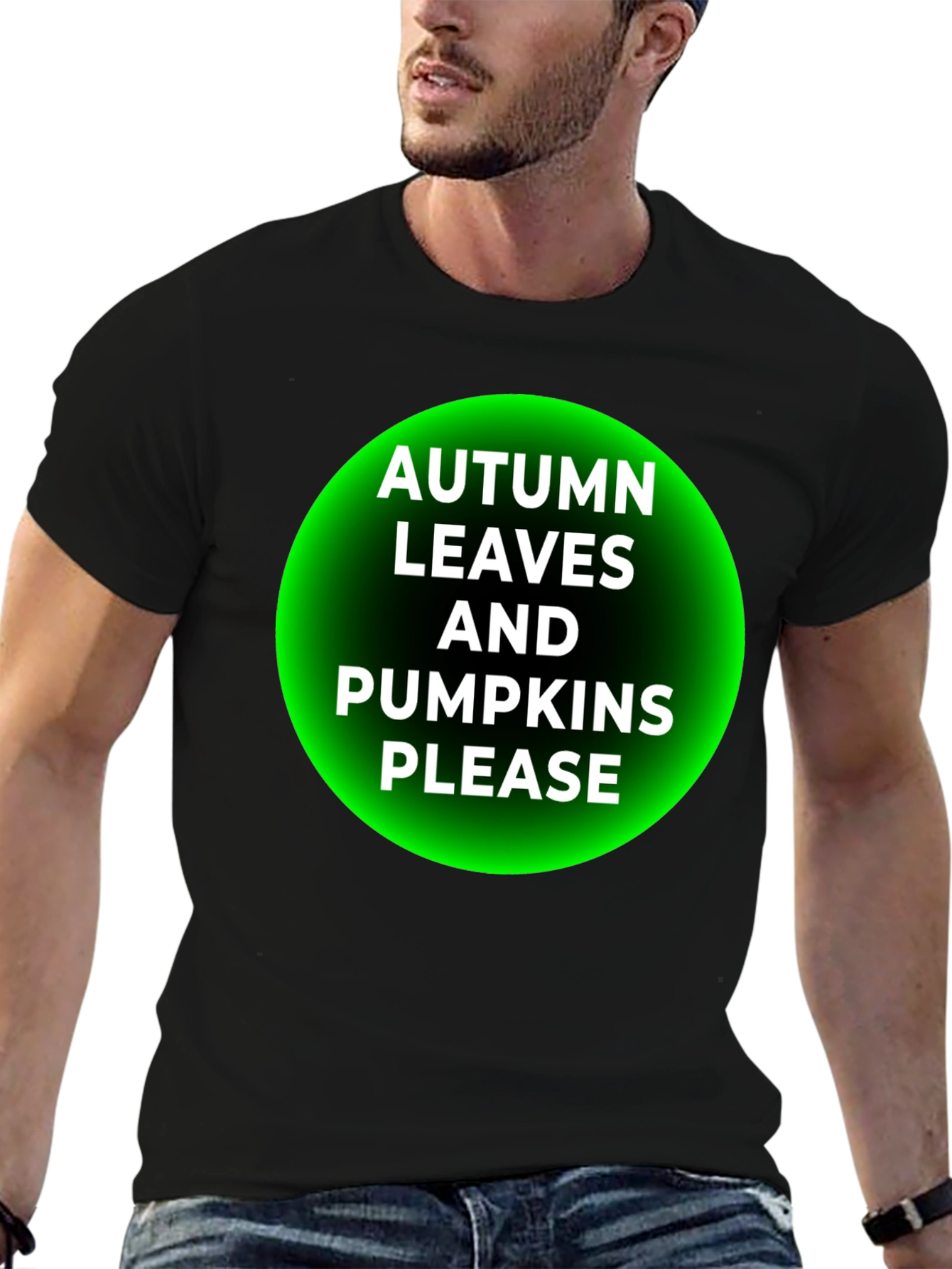 Autumn Leaves & Pumpkins Please T-Shirt