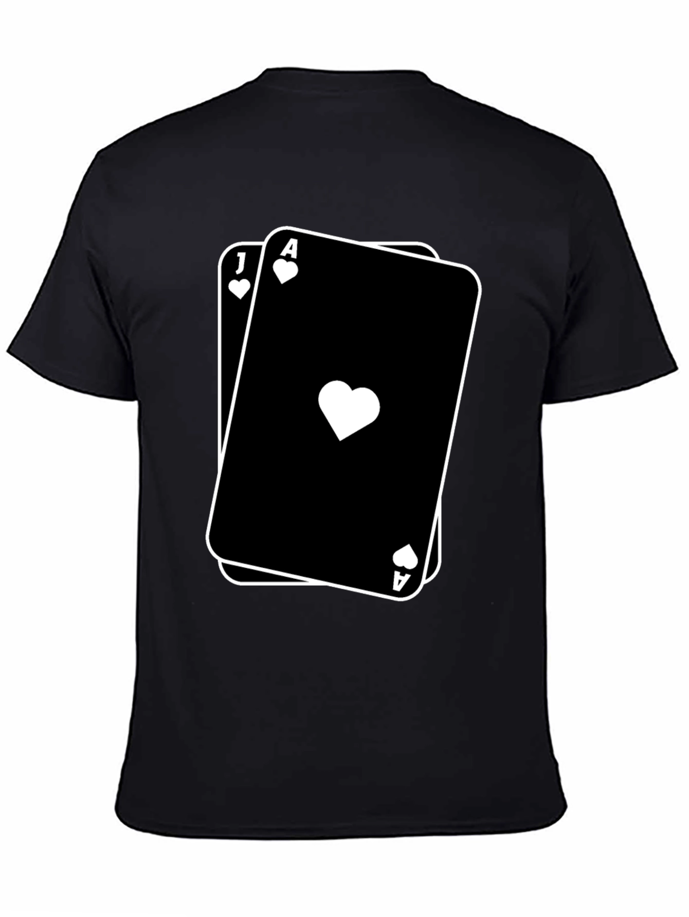 Blackjack Ace and Jack Playing Cards T-Shirt