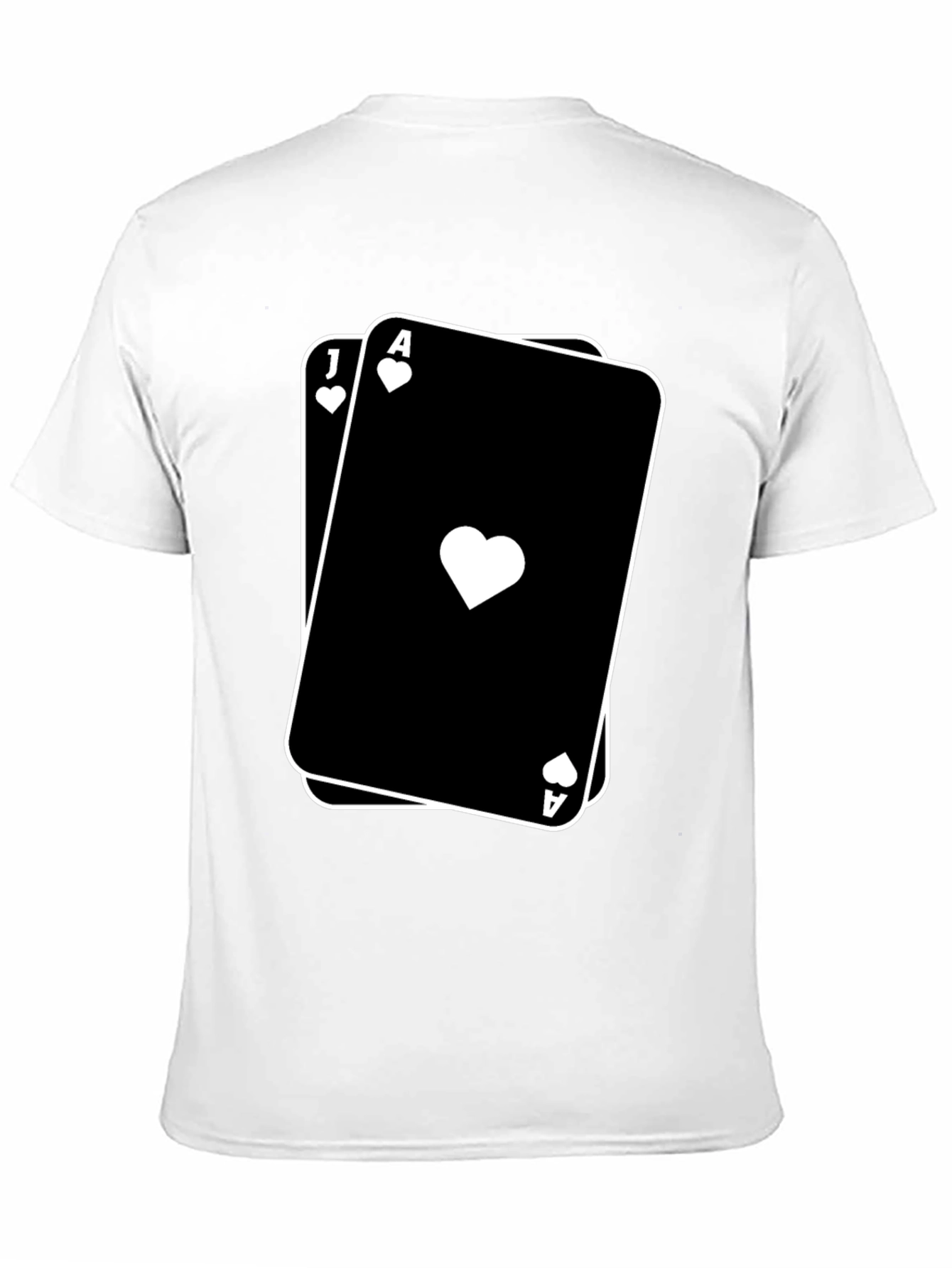 Blackjack Ace and Jack Playing Cards T-Shirt