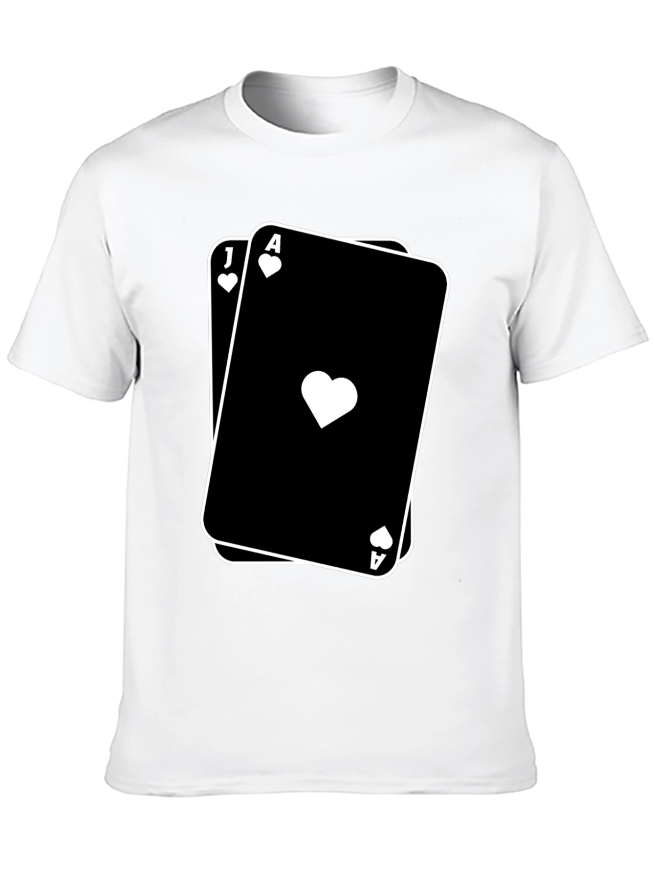 Blackjack Ace and Jack Playing Cards T-Shirt