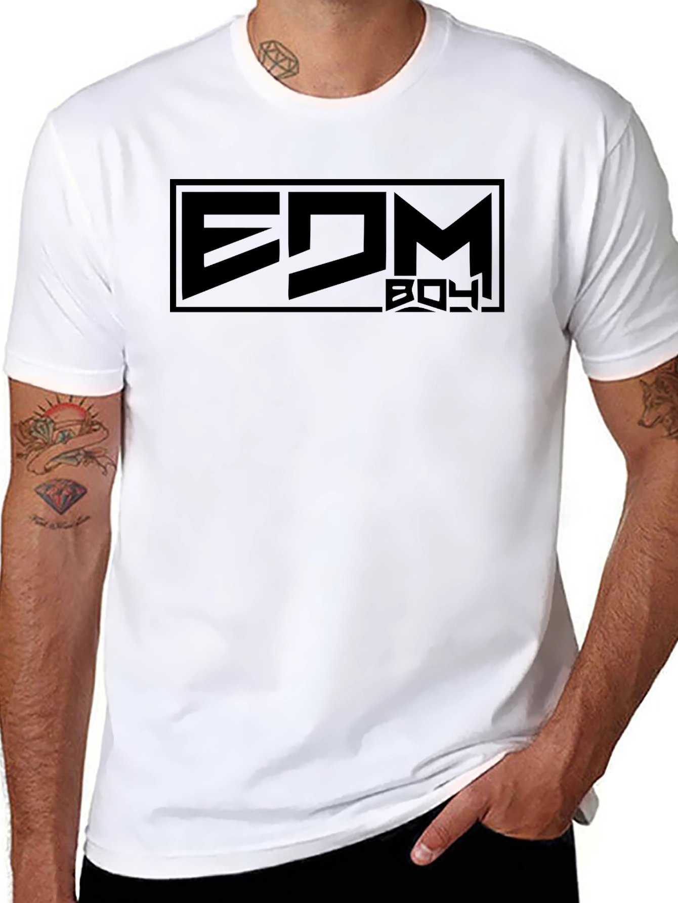 EDM Boy Black Graphic T-Shirt