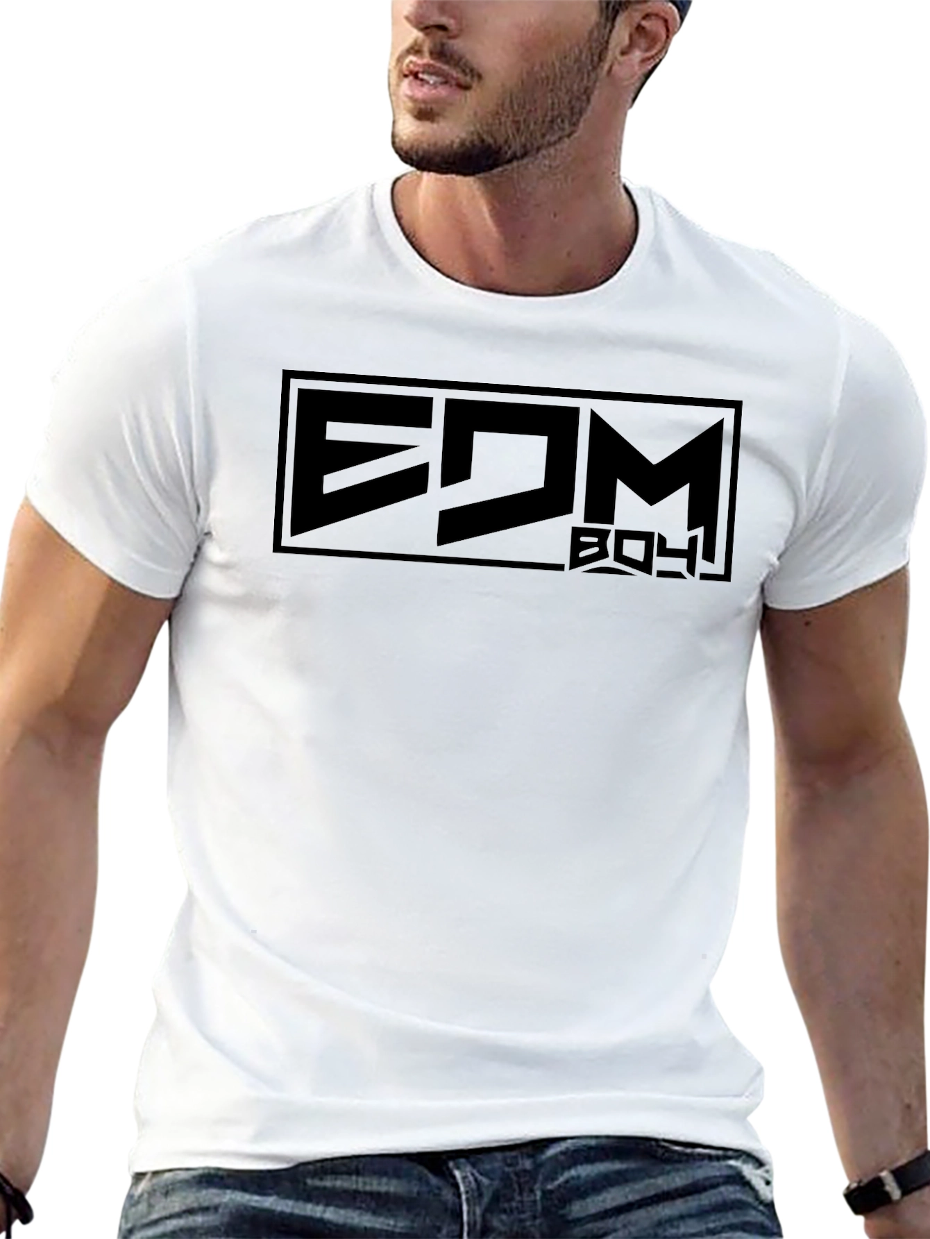 EDM Boy Black Graphic T-Shirt