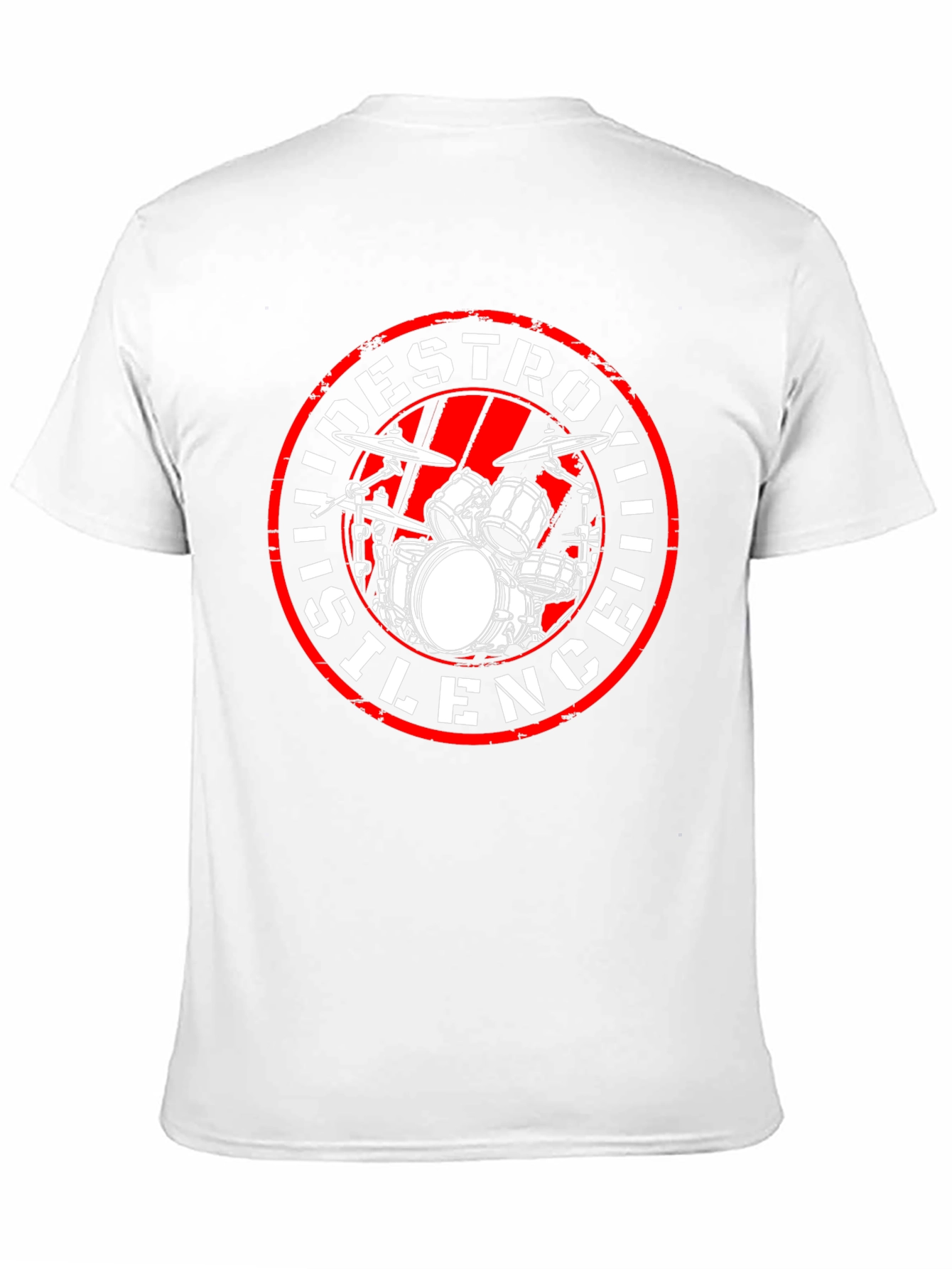 Destroy Silence Drum Kit T-Shirt - Black