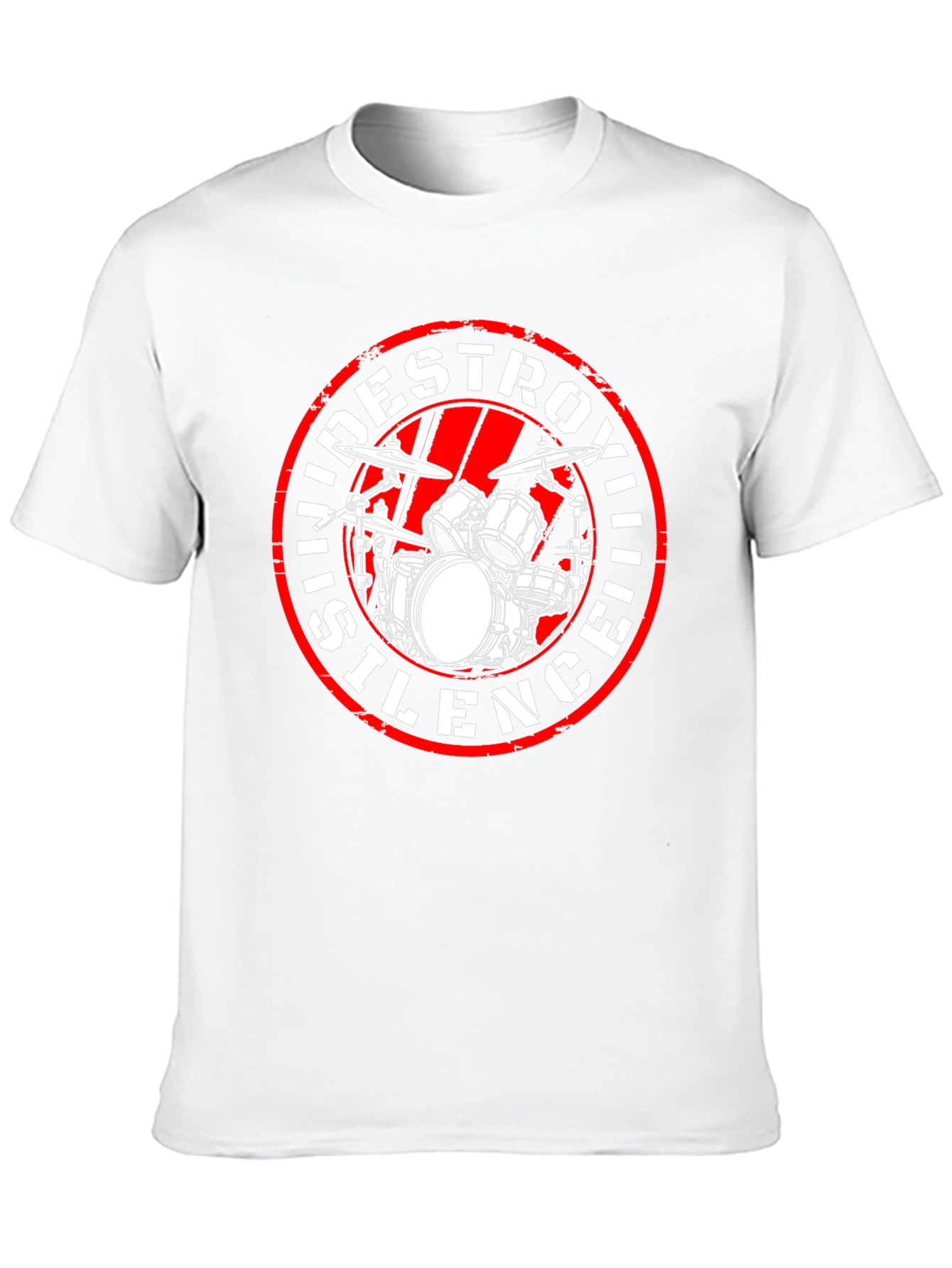 Destroy Silence Drum Kit T-Shirt - Black
