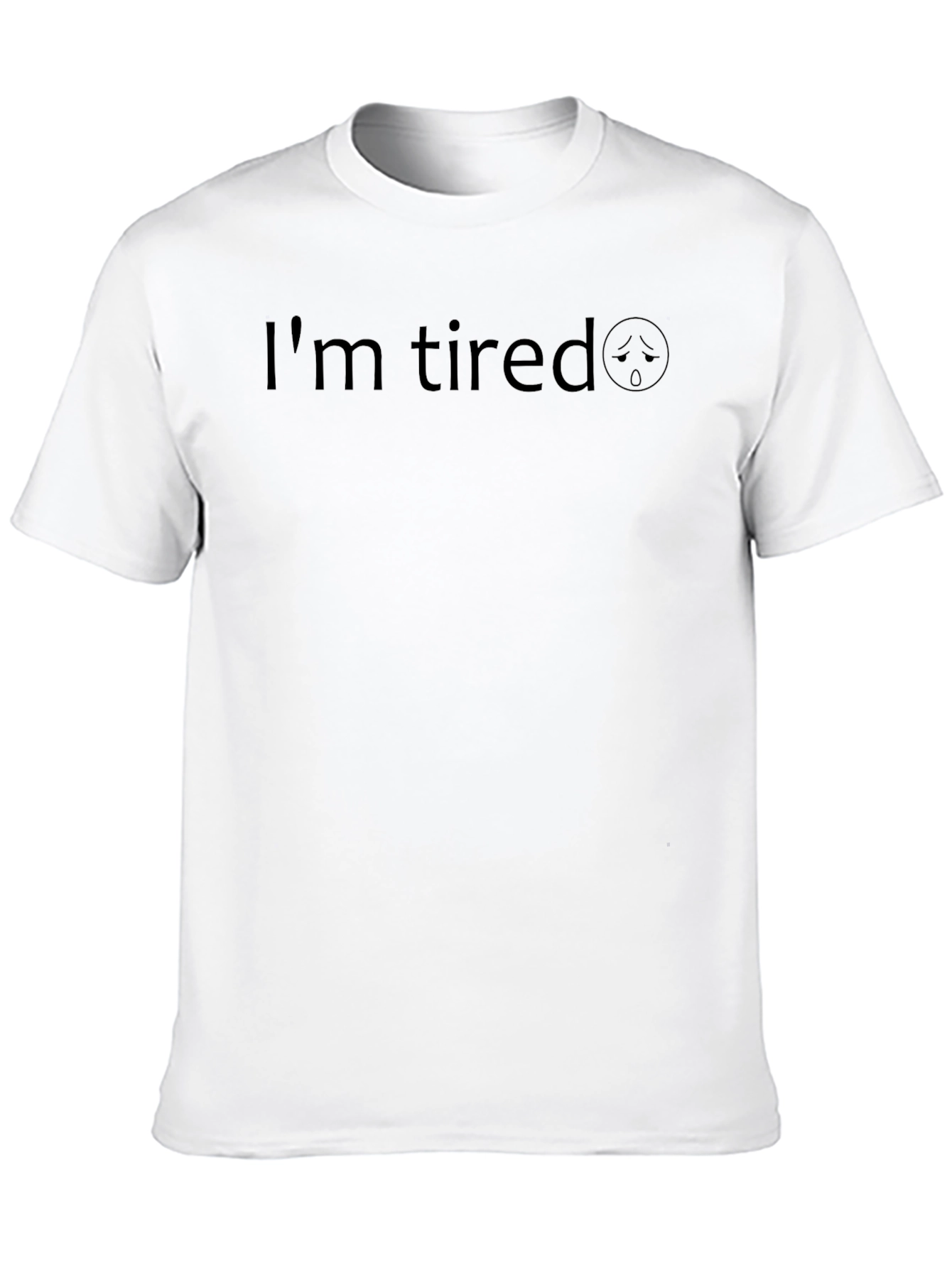 Im Tired Black Graphic Tee - Casual Comfort