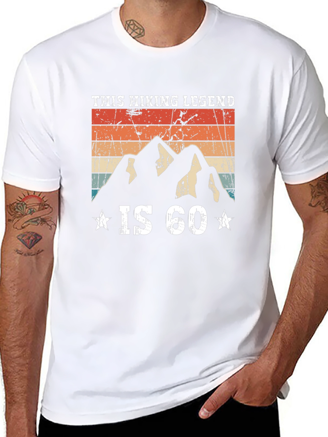 Hiking Legend 60th Birthday Graphic Tee