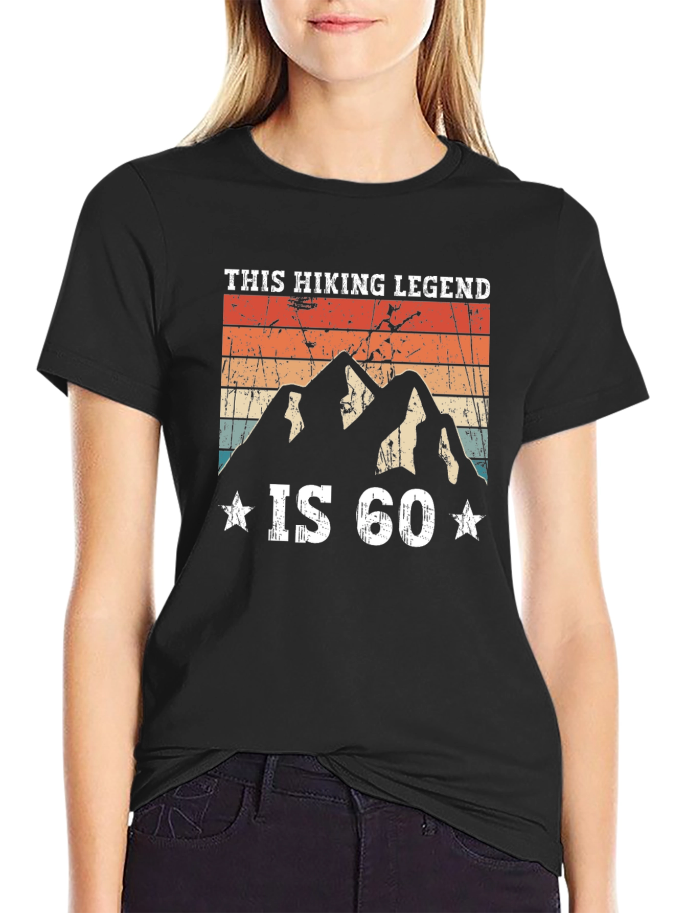 Hiking Legend 60th Birthday Graphic Tee