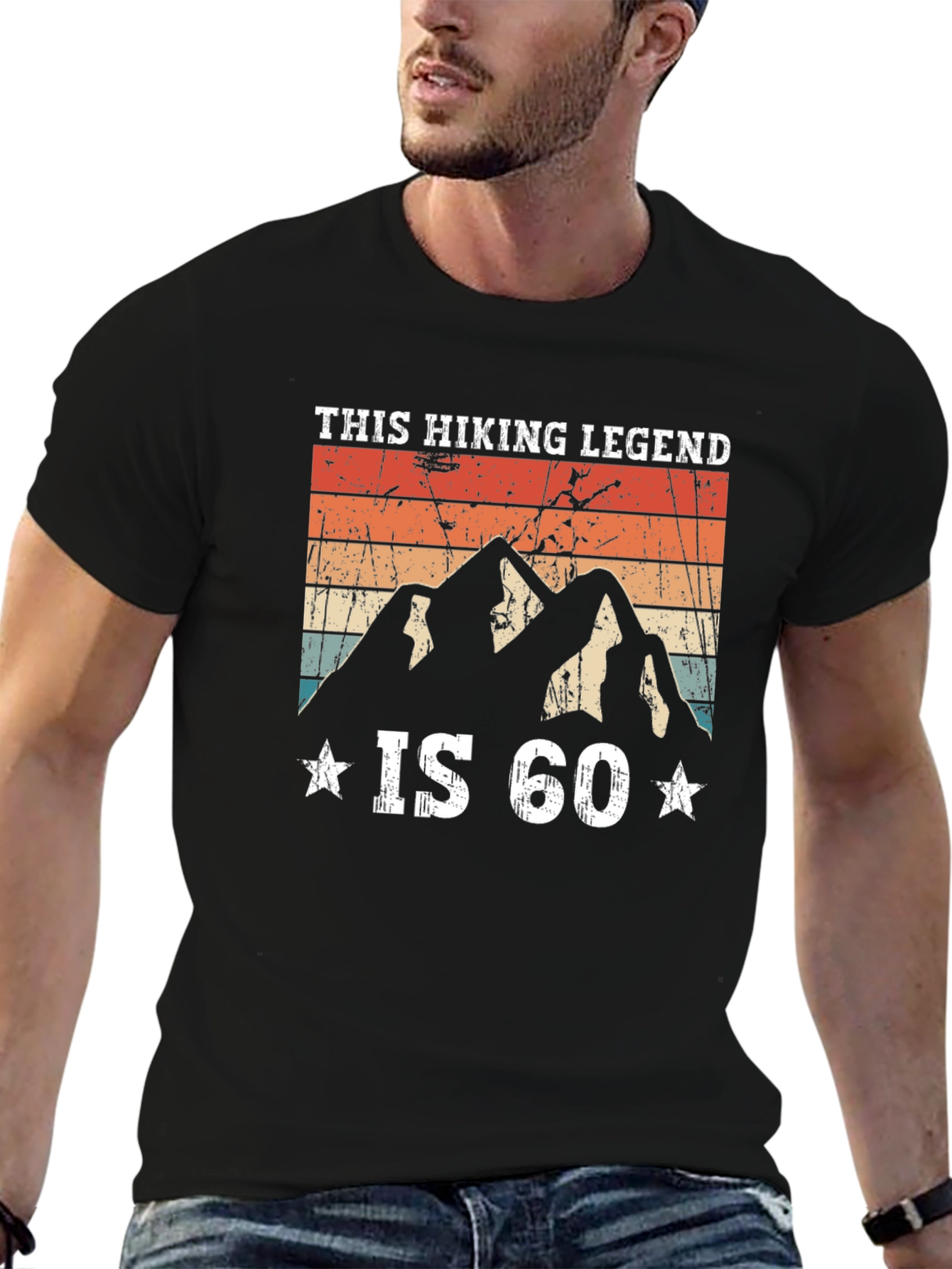 Hiking Legend 60th Birthday Graphic Tee
