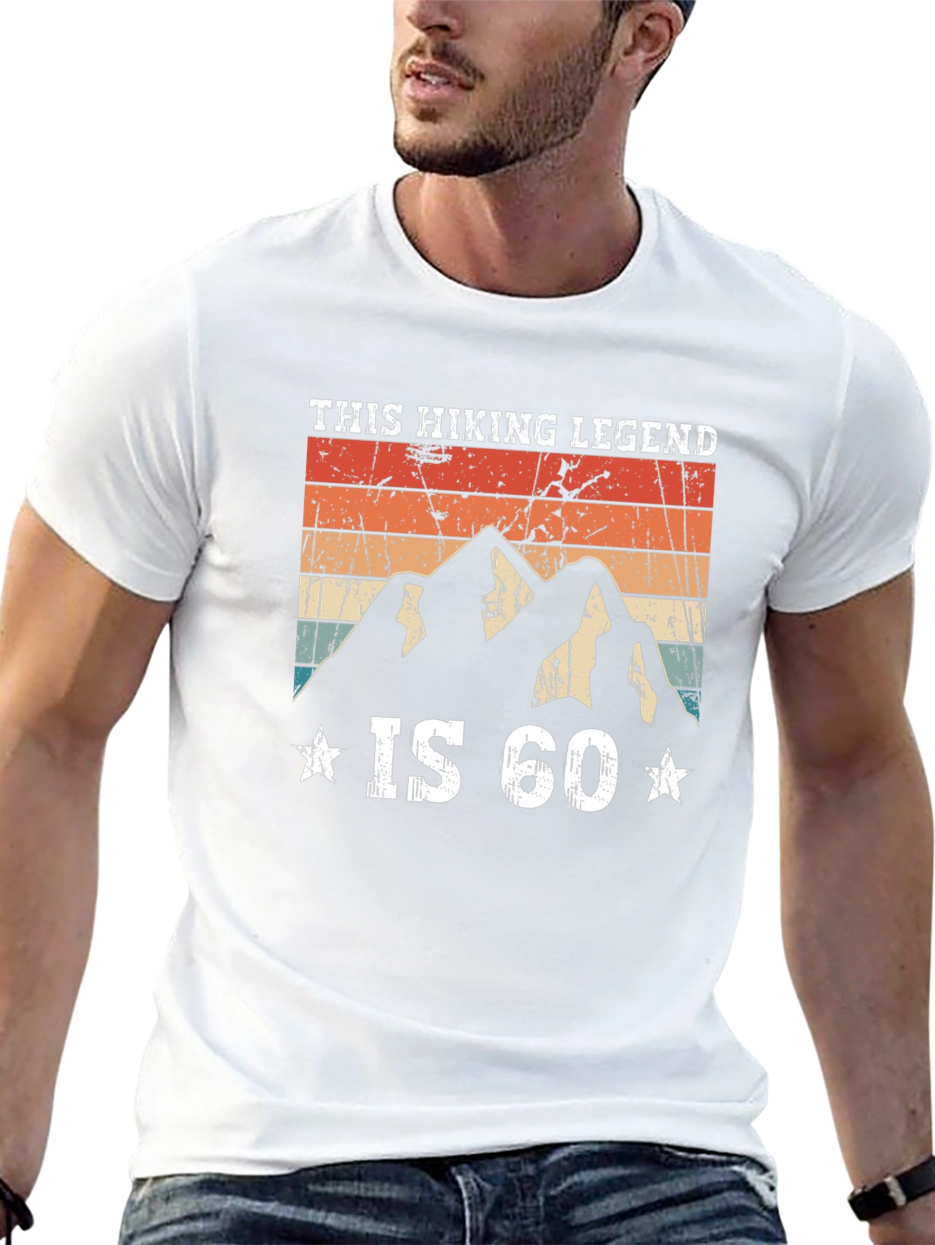 Hiking Legend 60th Birthday Graphic Tee
