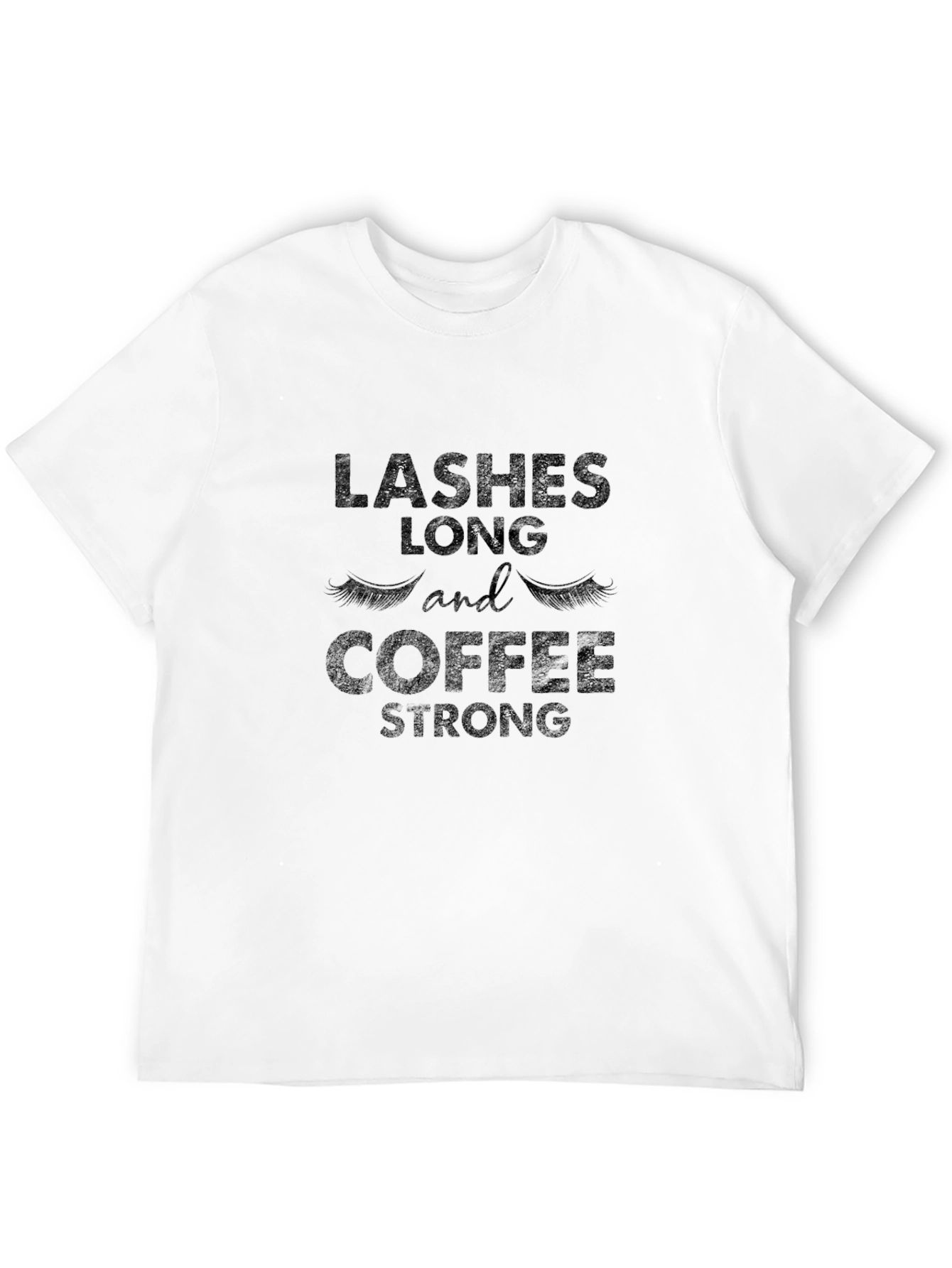 Lashes Long and Coffee Strong Graphic Tee