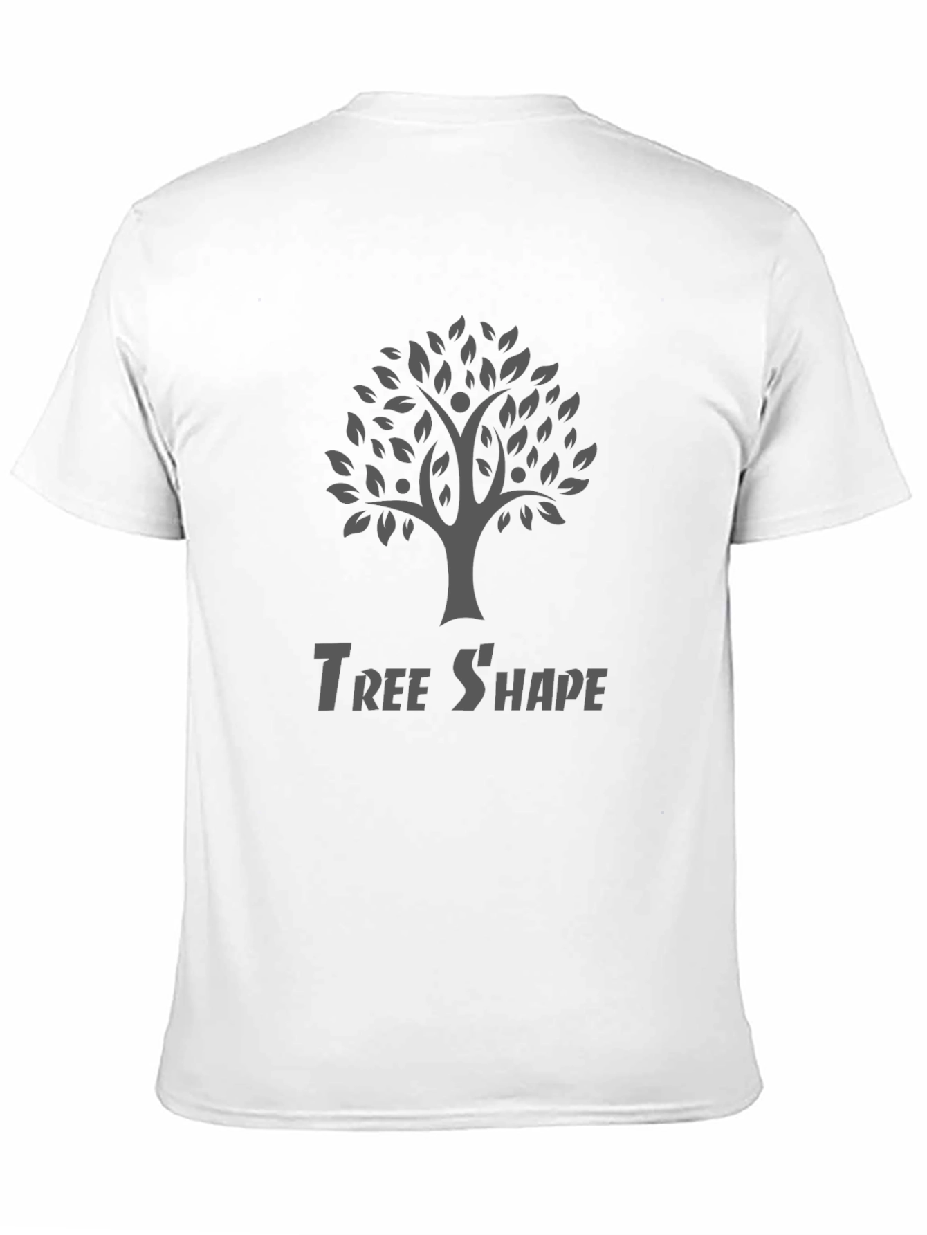 Tree Shape Graphic T-Shirt - Modern Casual Wear