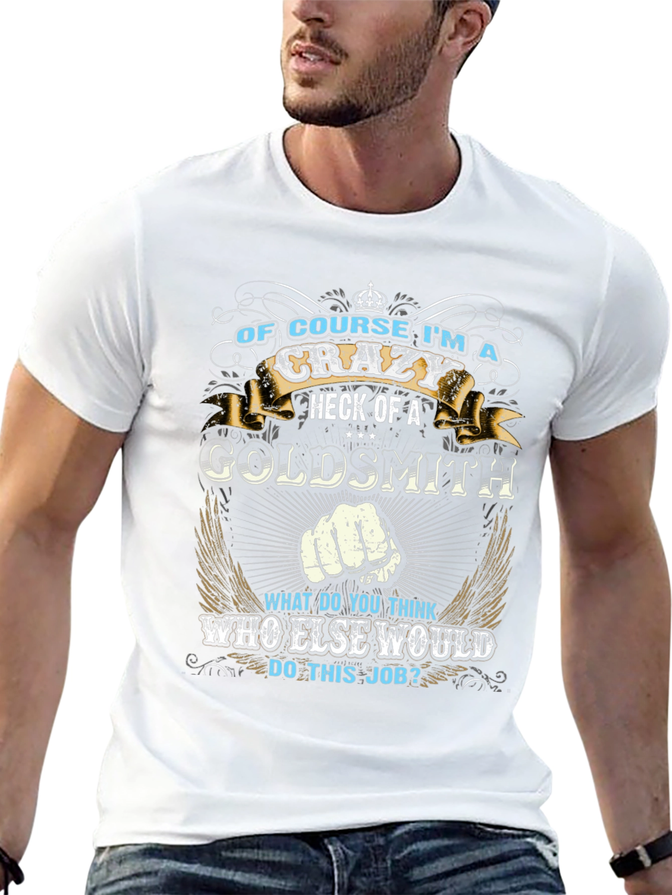 Crazy Goldsmith Graphic T-Shirt - Novelty Tee