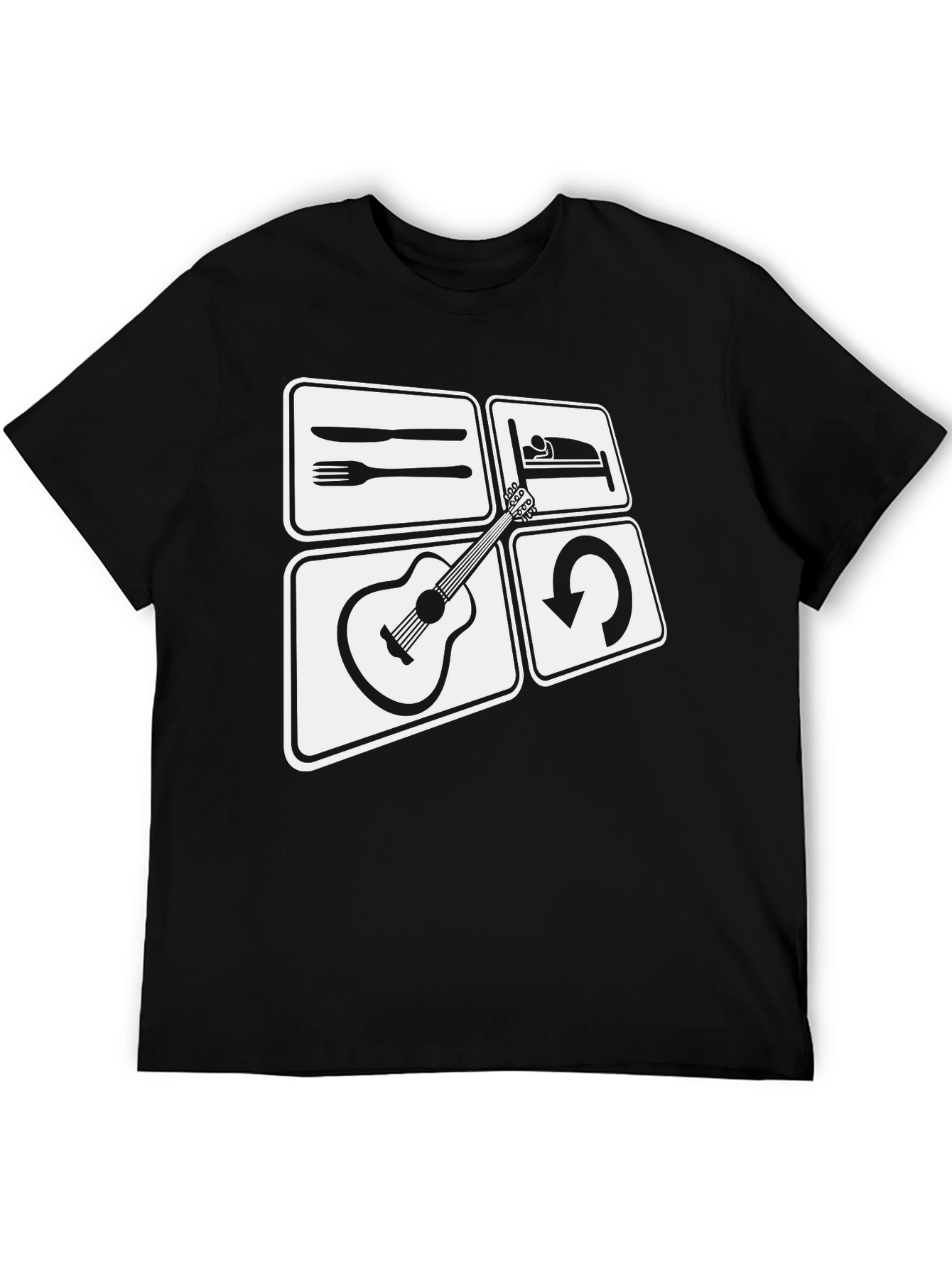 Eat Sleep Guitar Repeat T-Shirt