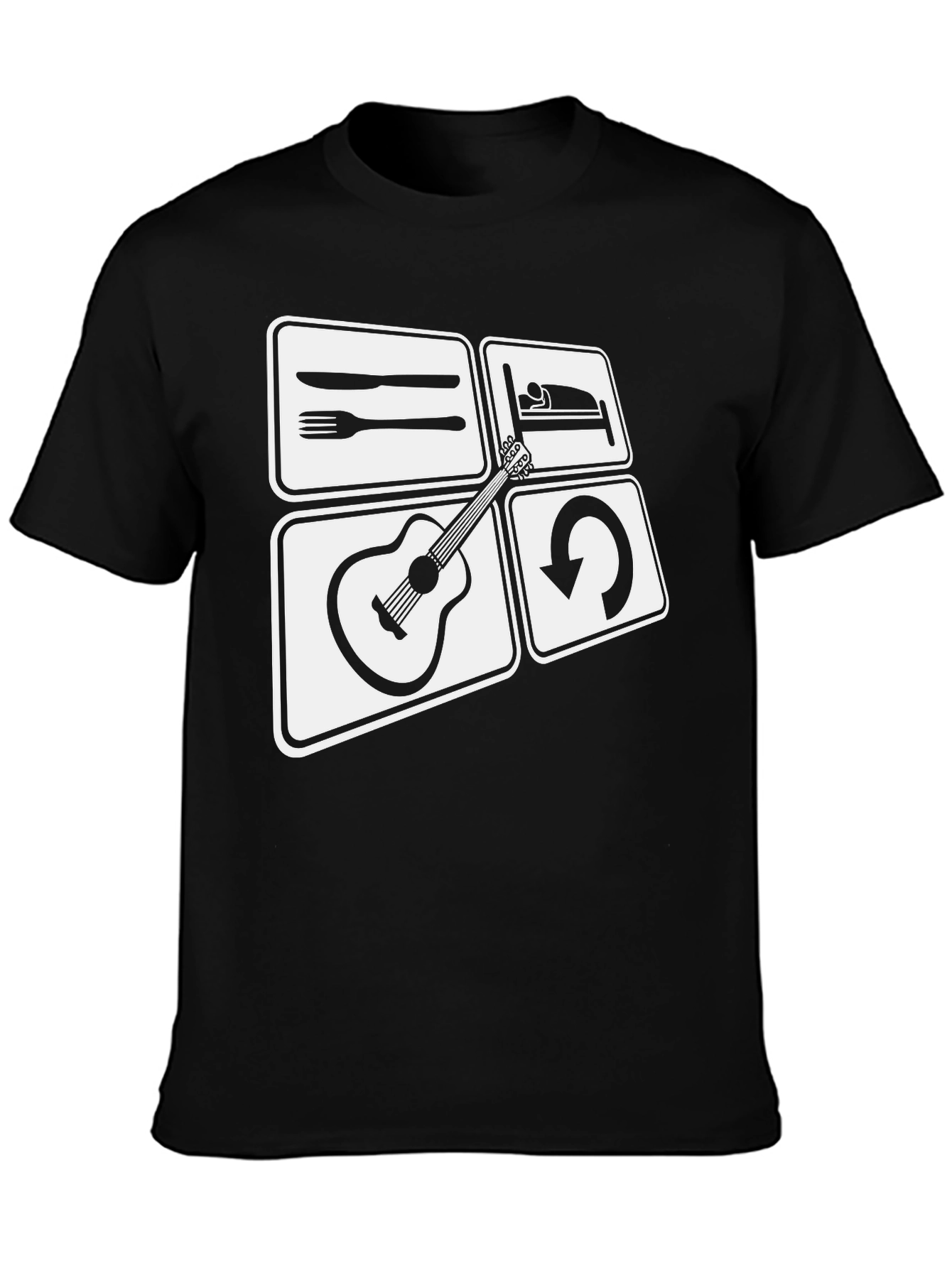 Eat Sleep Guitar Repeat T-Shirt