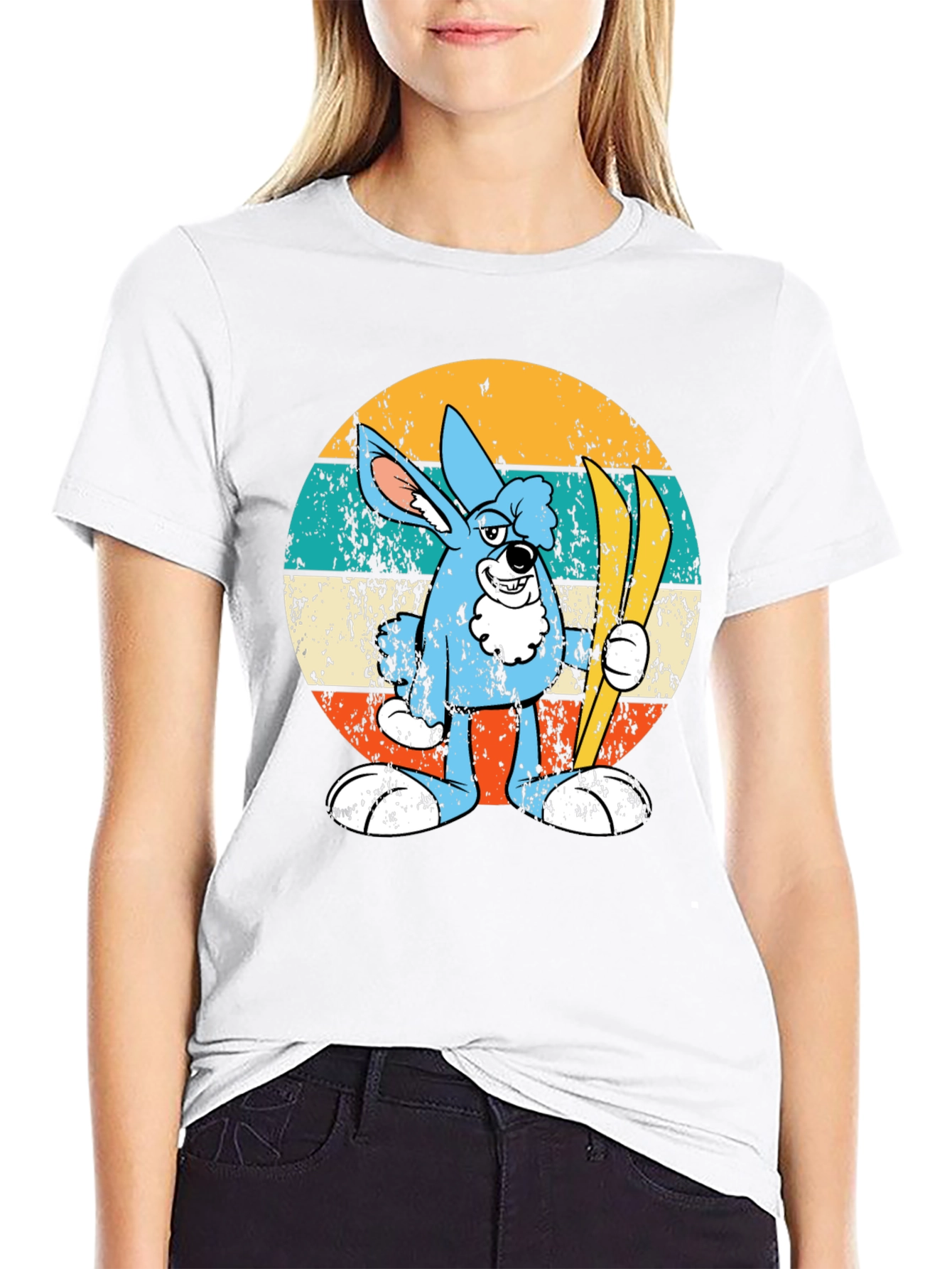 Retro Ski Bunny T-Shirt