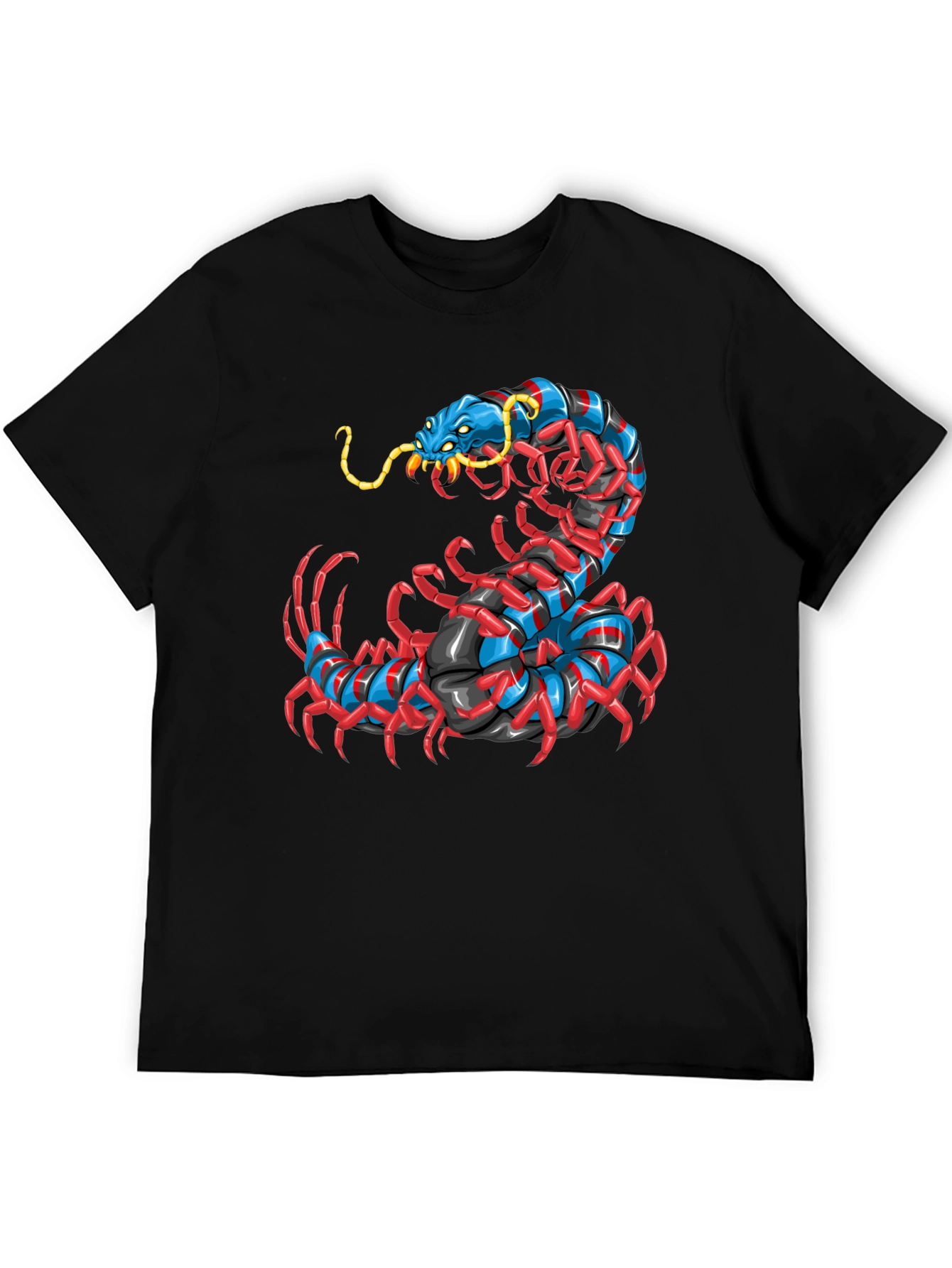 Centipede Graphic Black T-Shirt