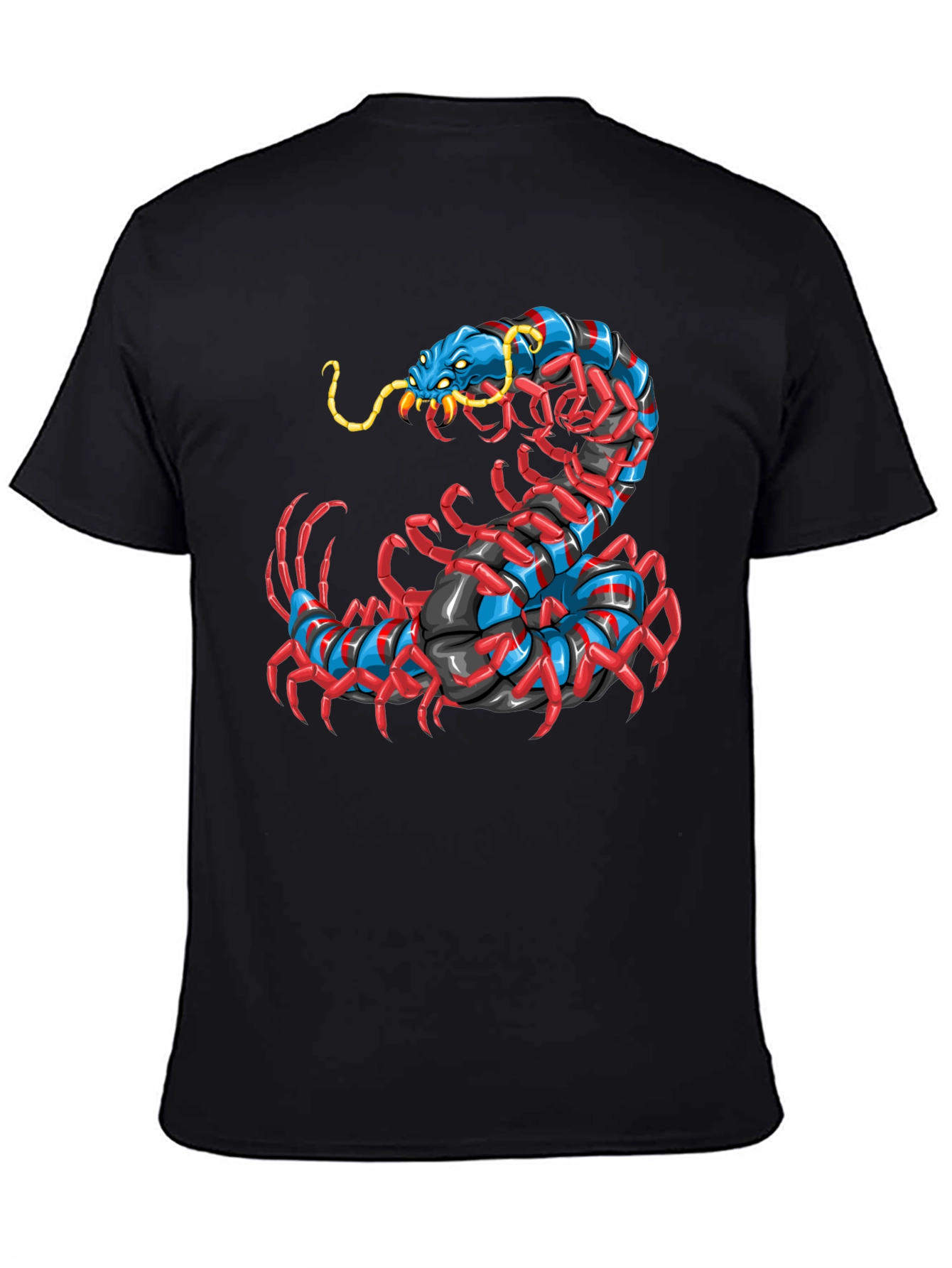 Centipede Graphic Black T-Shirt