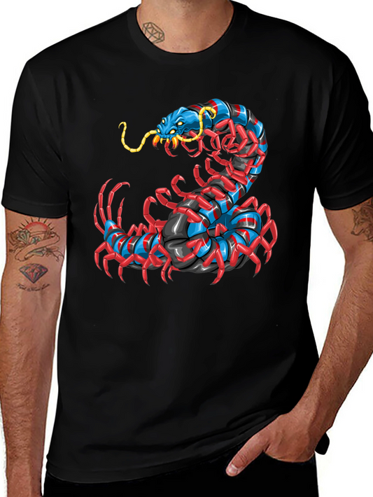 Centipede Graphic Black T-Shirt