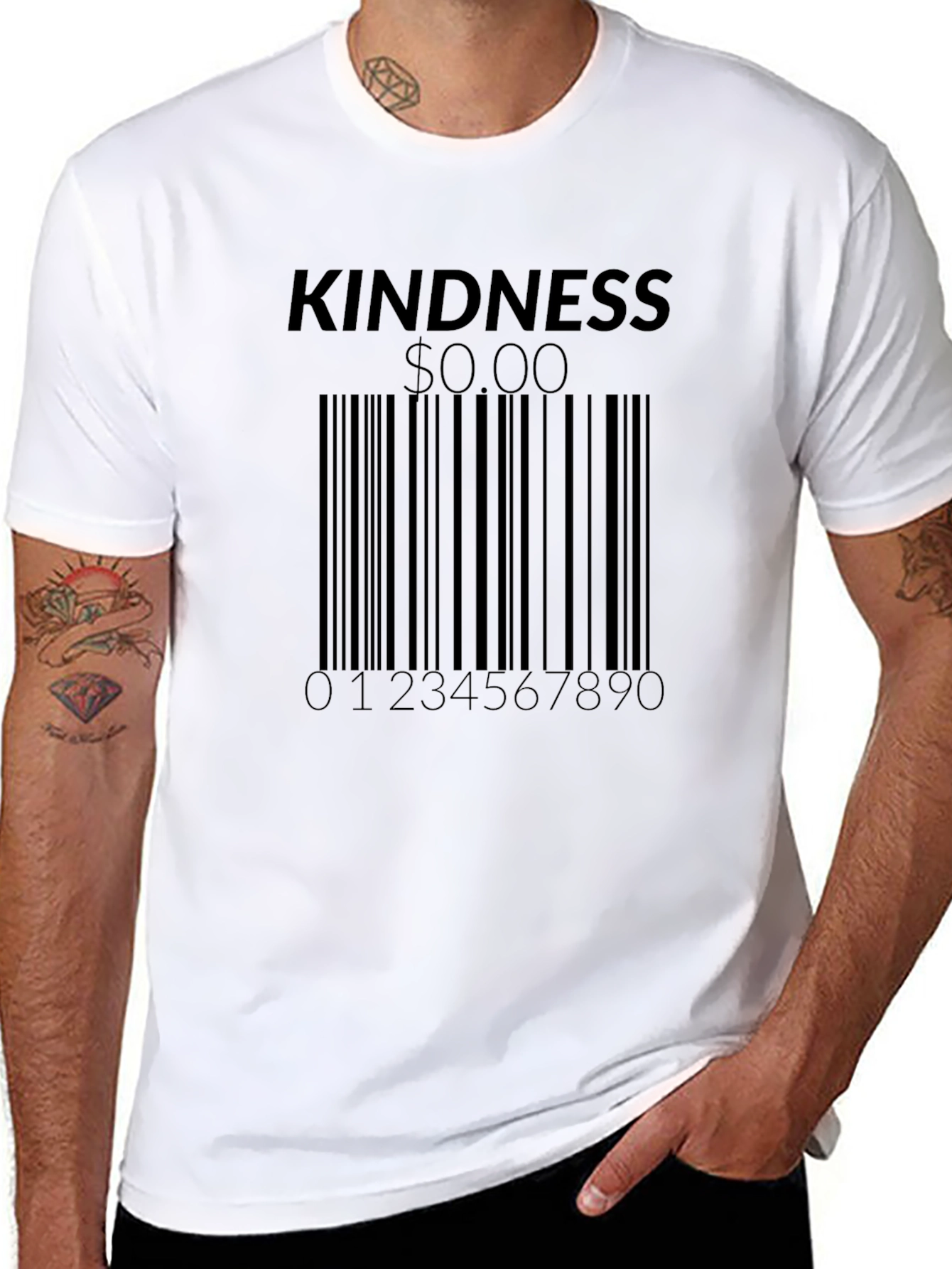 Kindness Barcode Graphic T-Shirt - Unisex