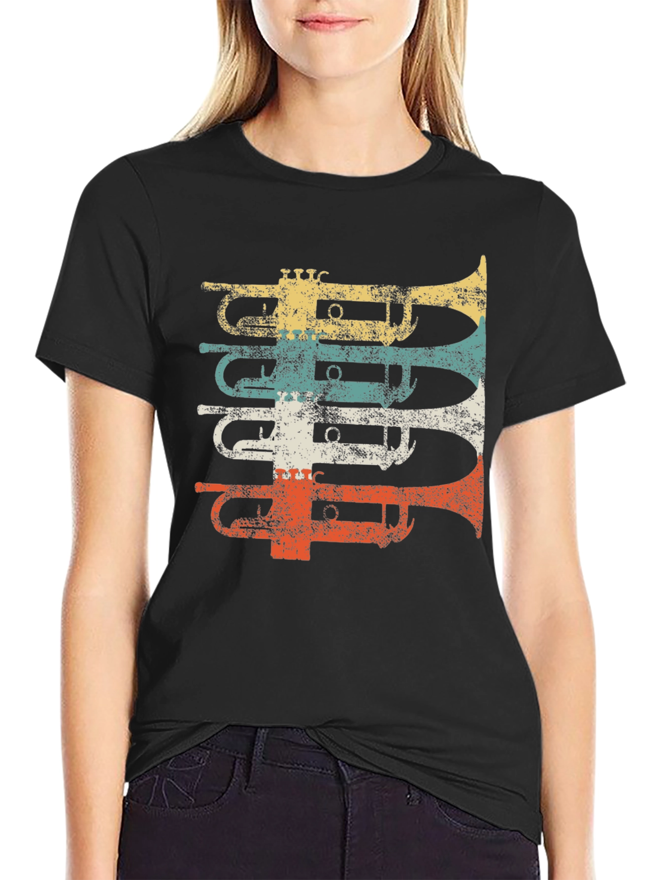 Retro Trumpet T-Shirt - Musical Instrument Tee