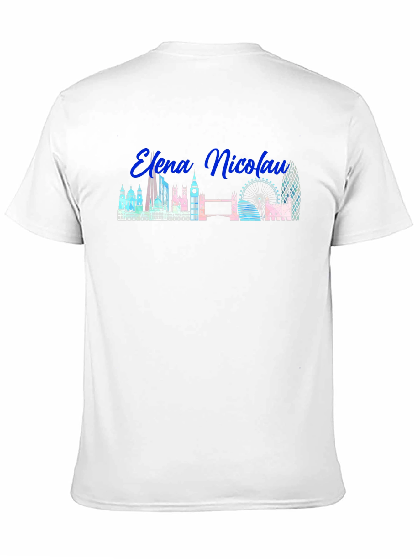 London Skyline T-Shirt Elena Nicolau Black
