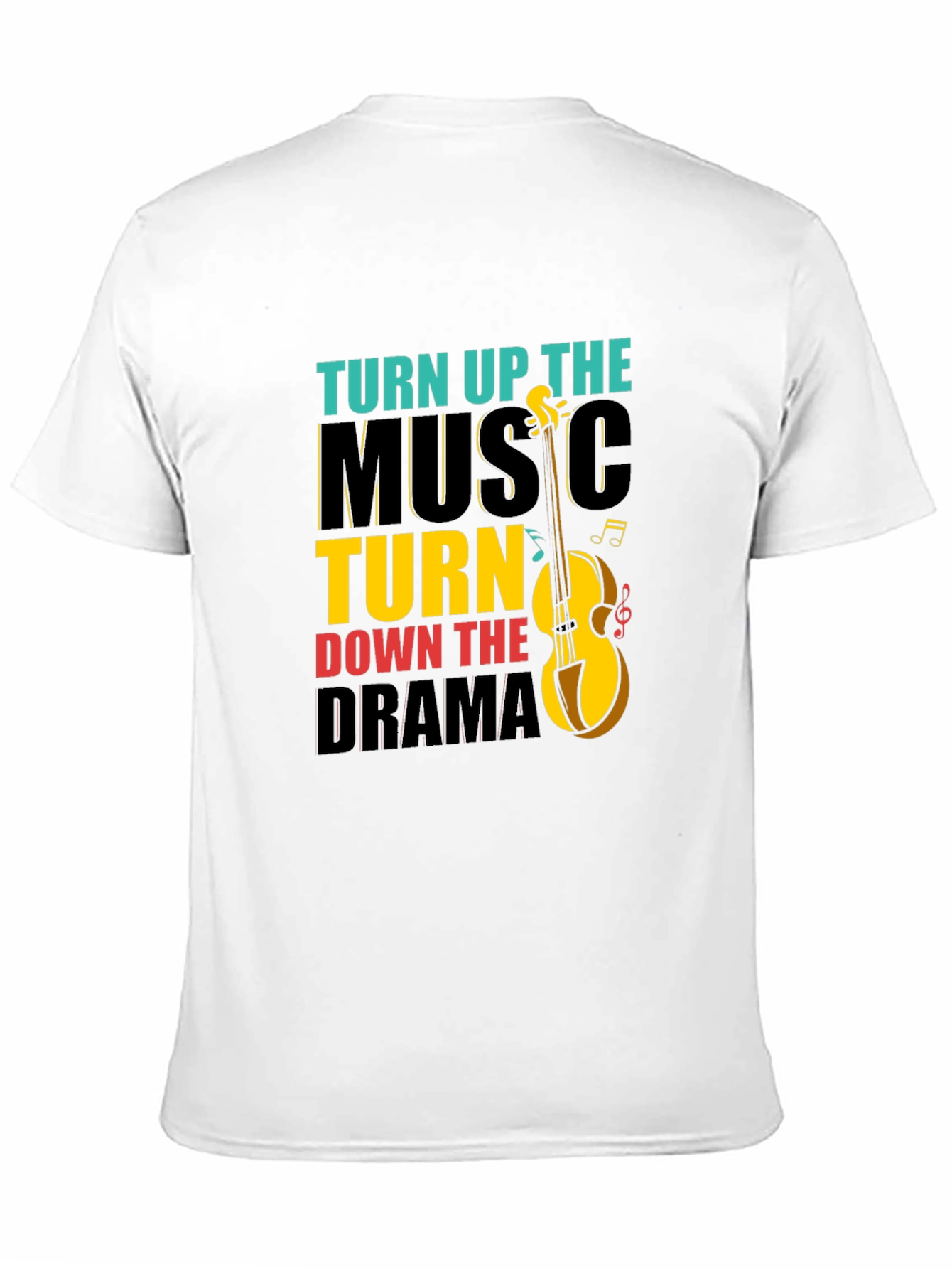 Turn Up Music Down Drama Graphic Tee