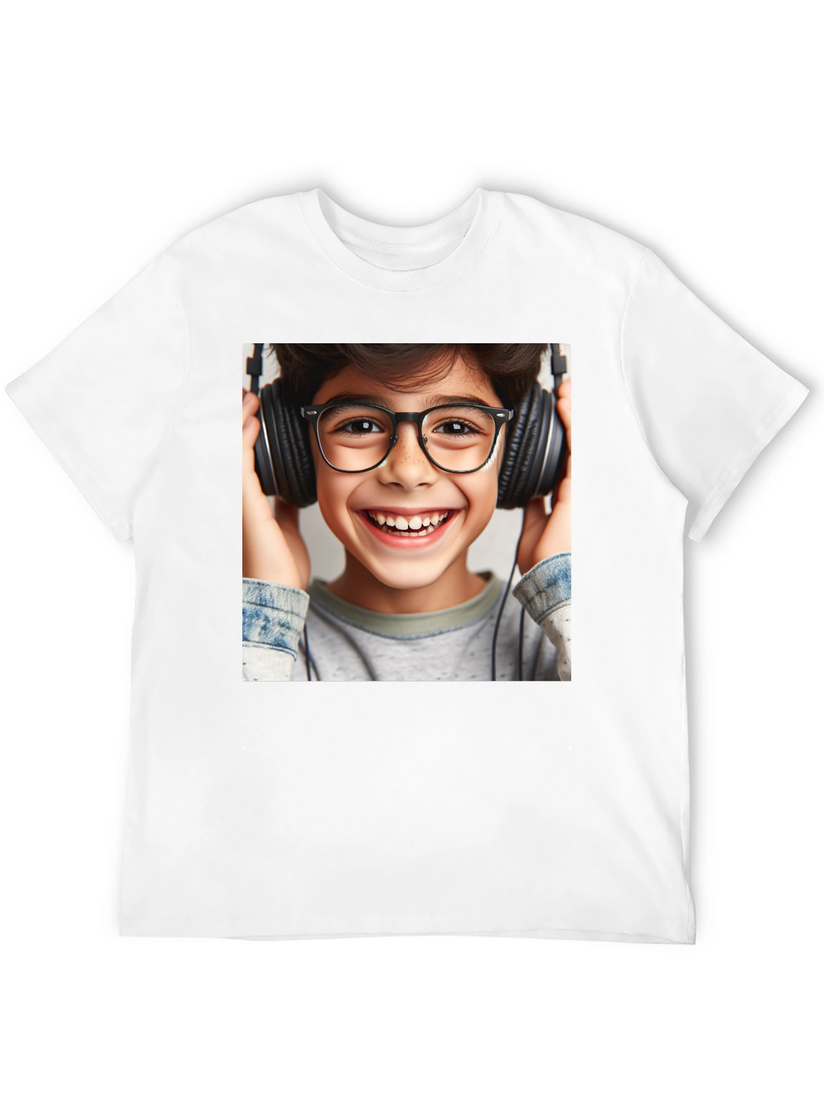 Boy with Headphones T-Shirt