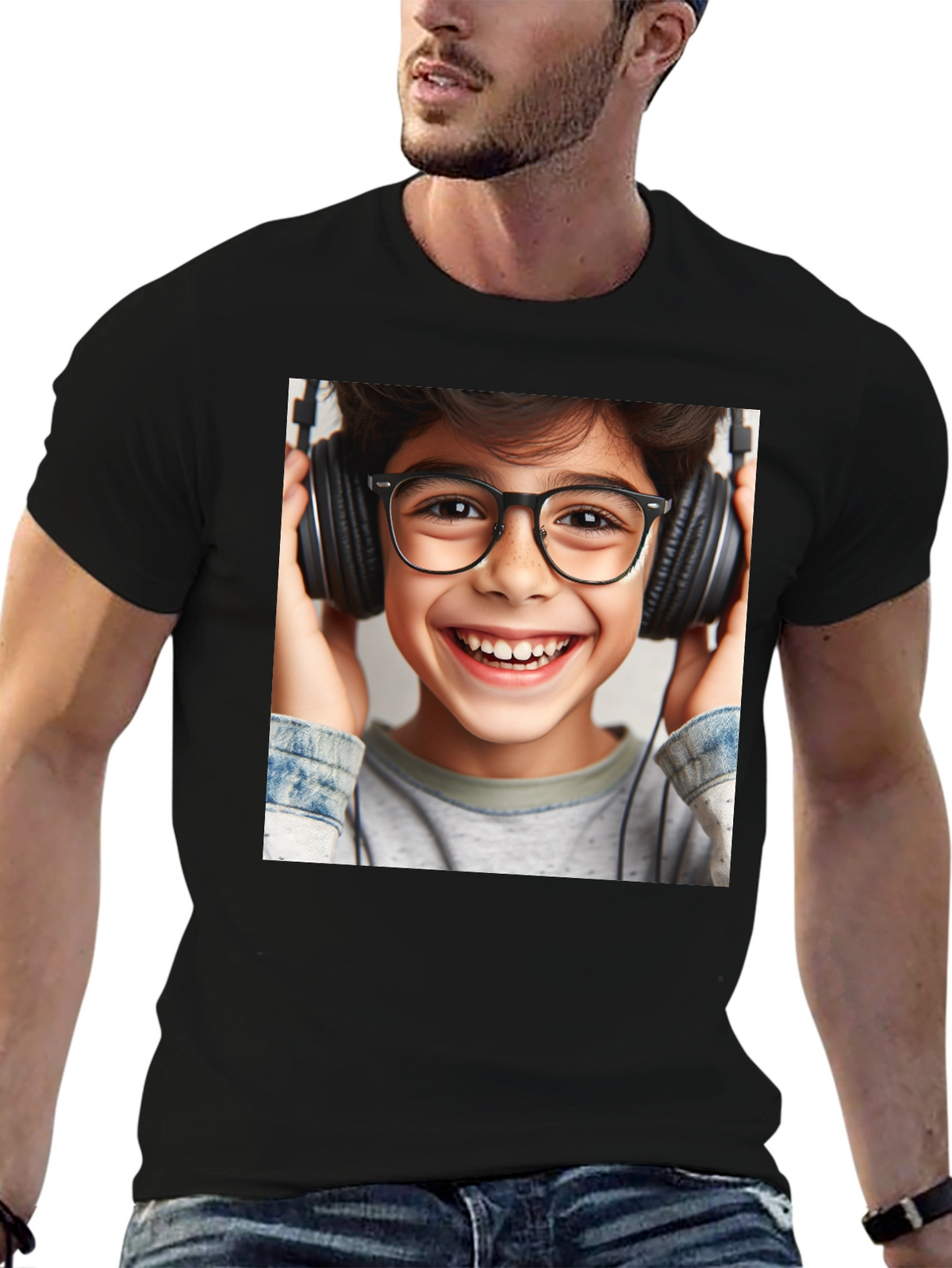 Boy with Headphones T-Shirt