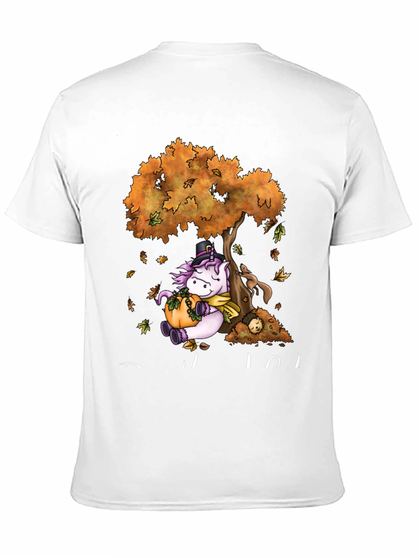 Unicorn Fall T-Shirt Thanksgiving Tee