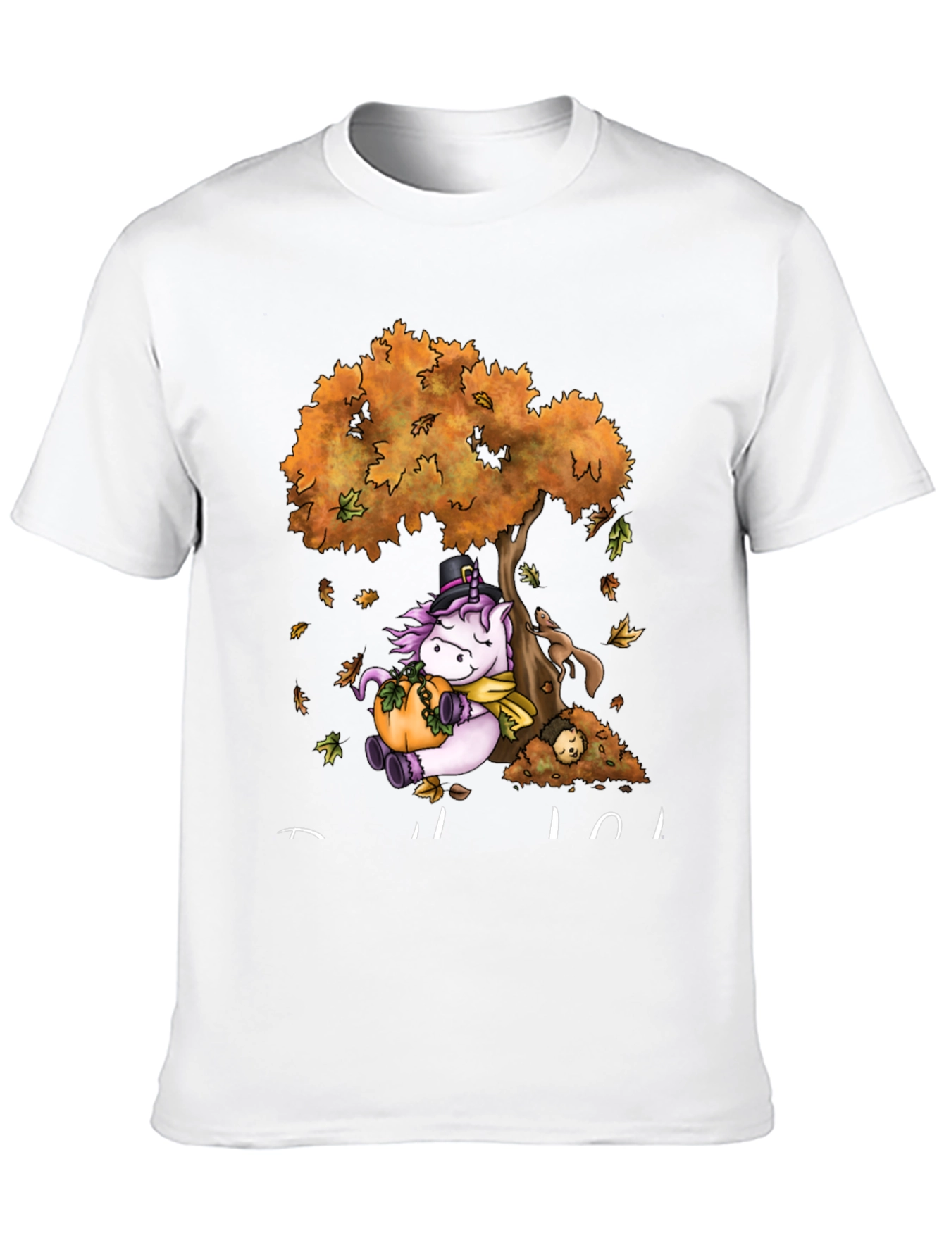 Unicorn Fall T-Shirt Thanksgiving Tee