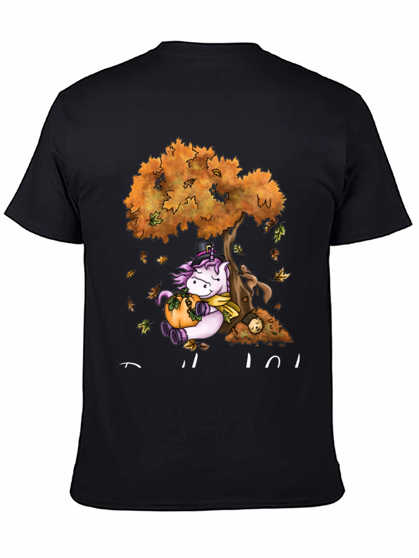 Unicorn Fall T-Shirt Thanksgiving Tee