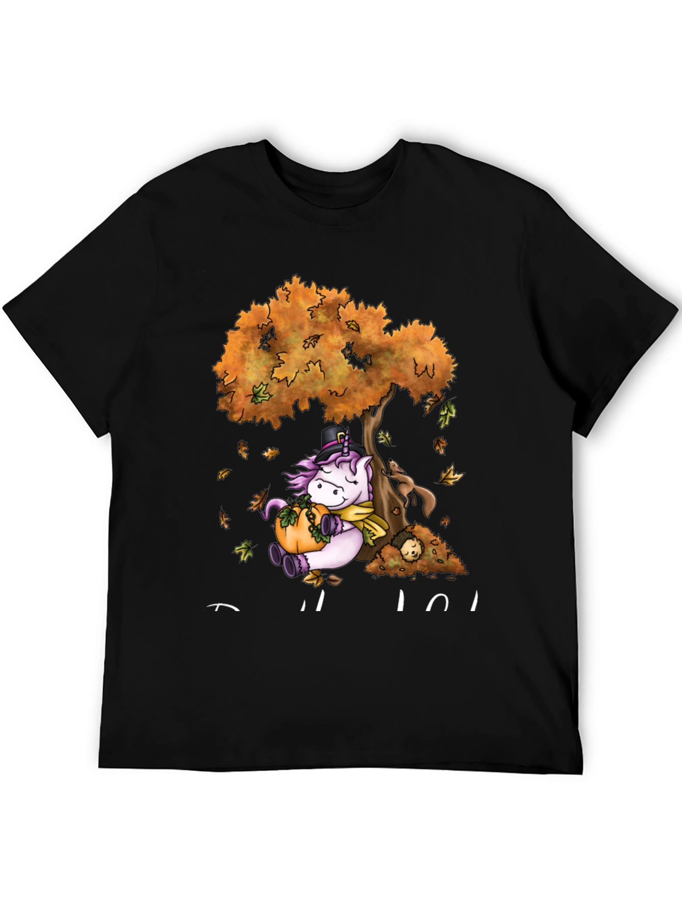 Unicorn Fall T-Shirt Thanksgiving Tee