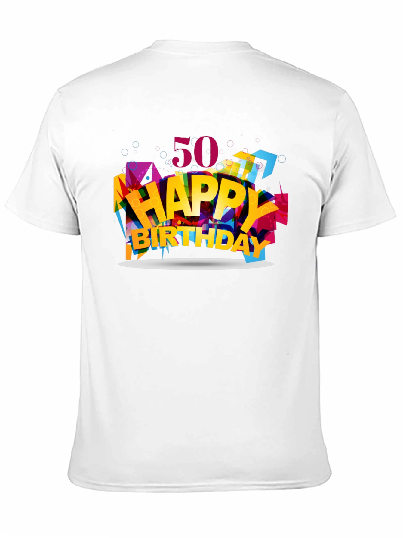 50th Happy Birthday Graphic Tee - Black