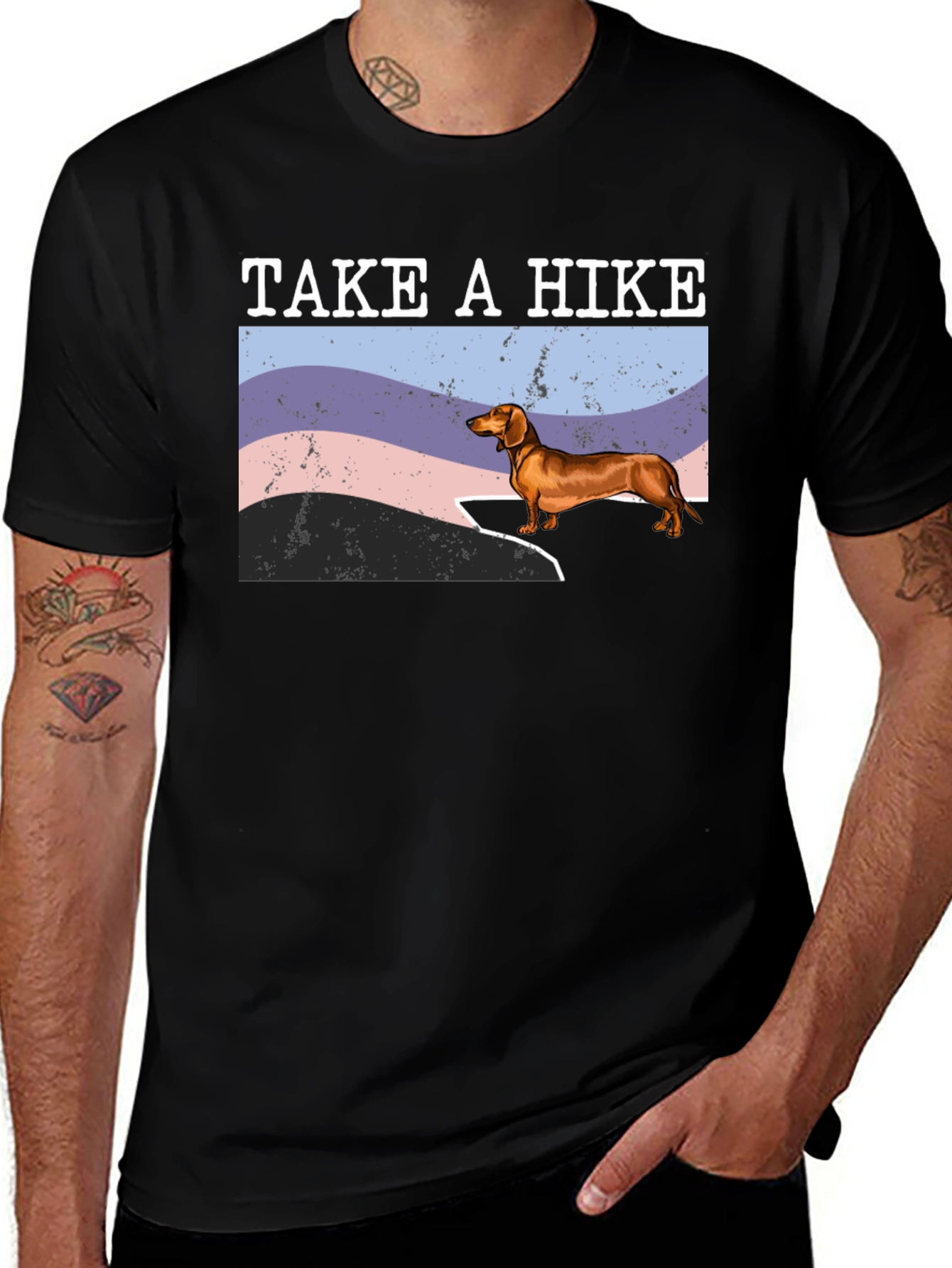 Take a Hike Dachshund Tee