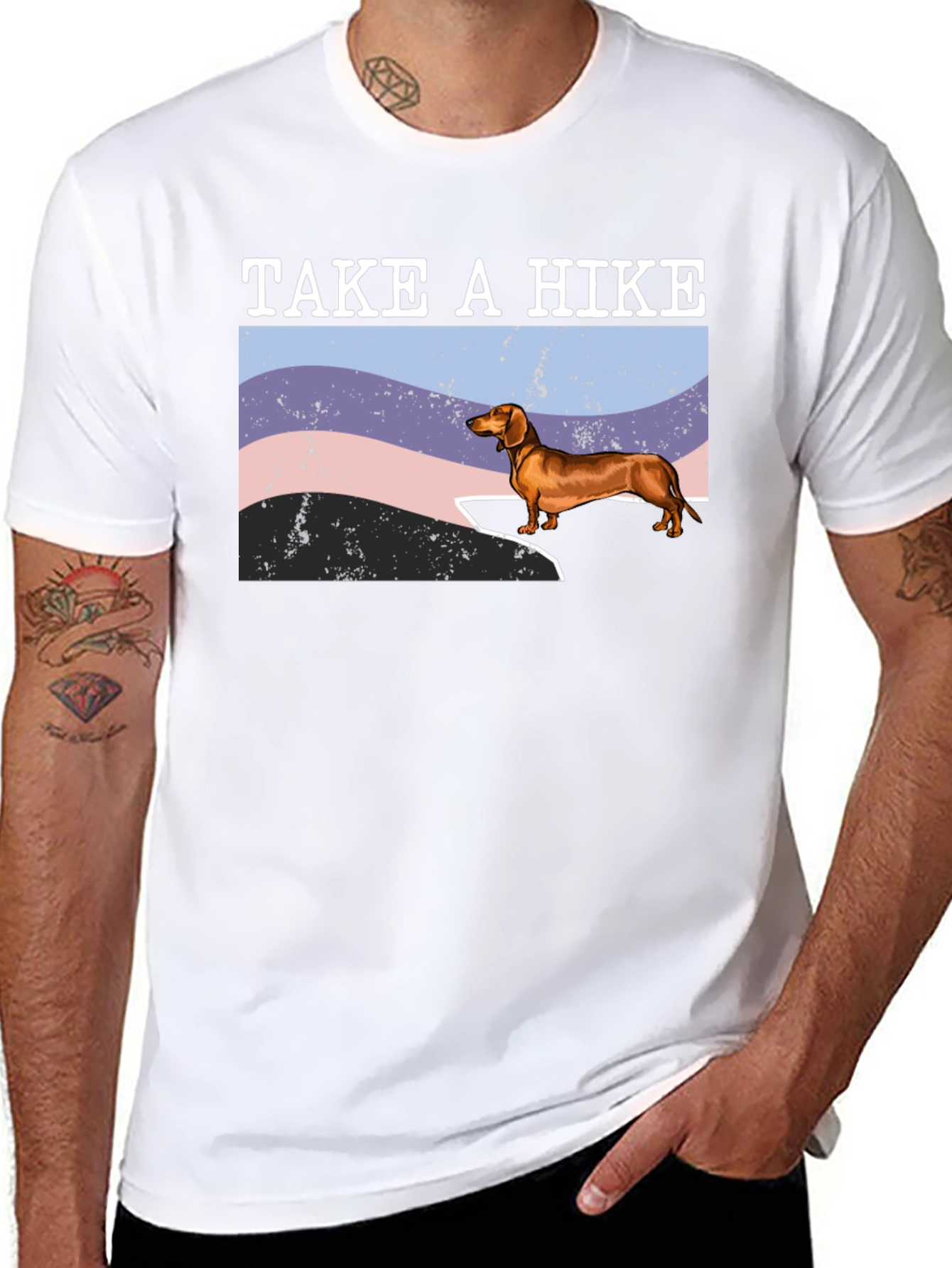 Take a Hike Dachshund Tee
