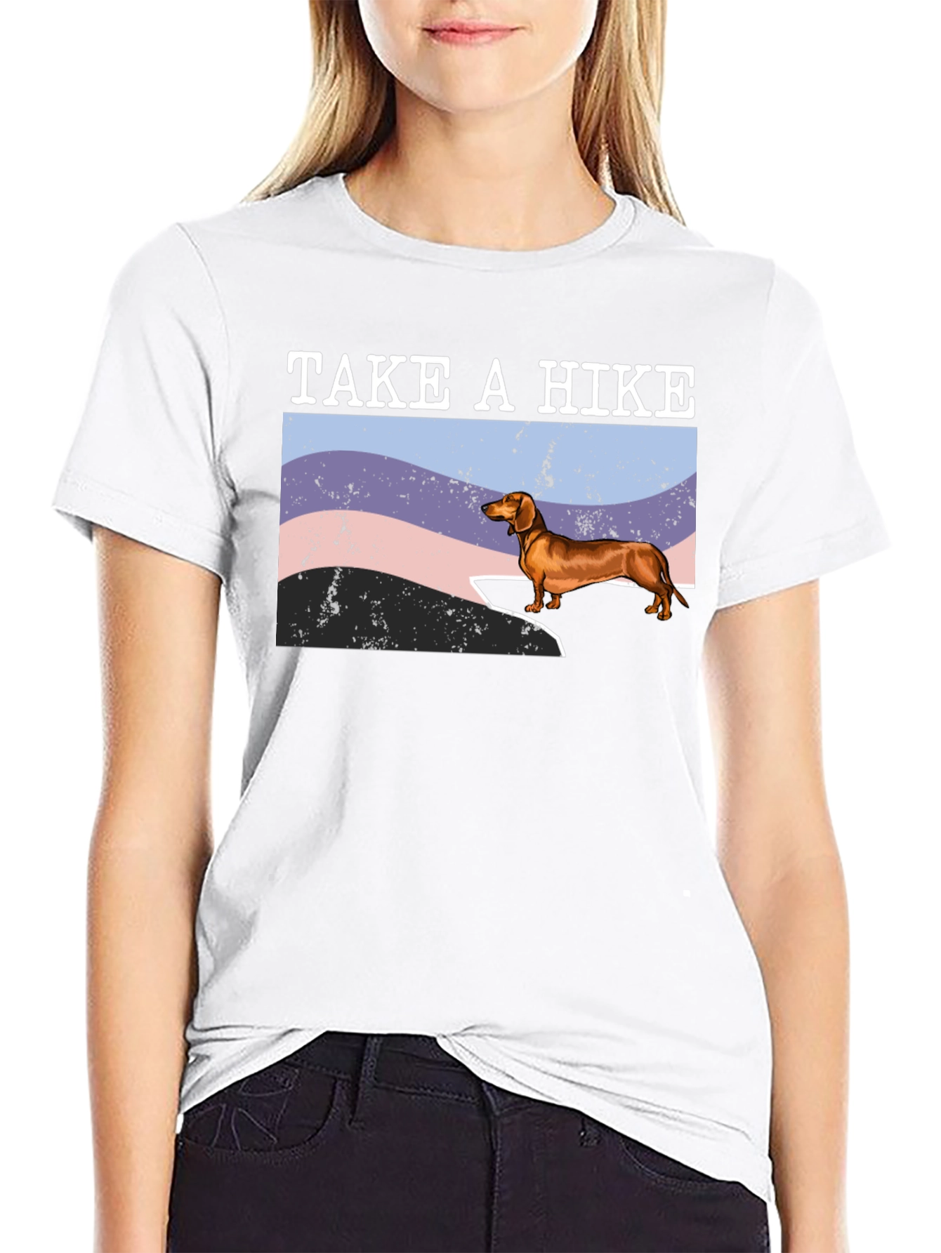 Take a Hike Dachshund Tee