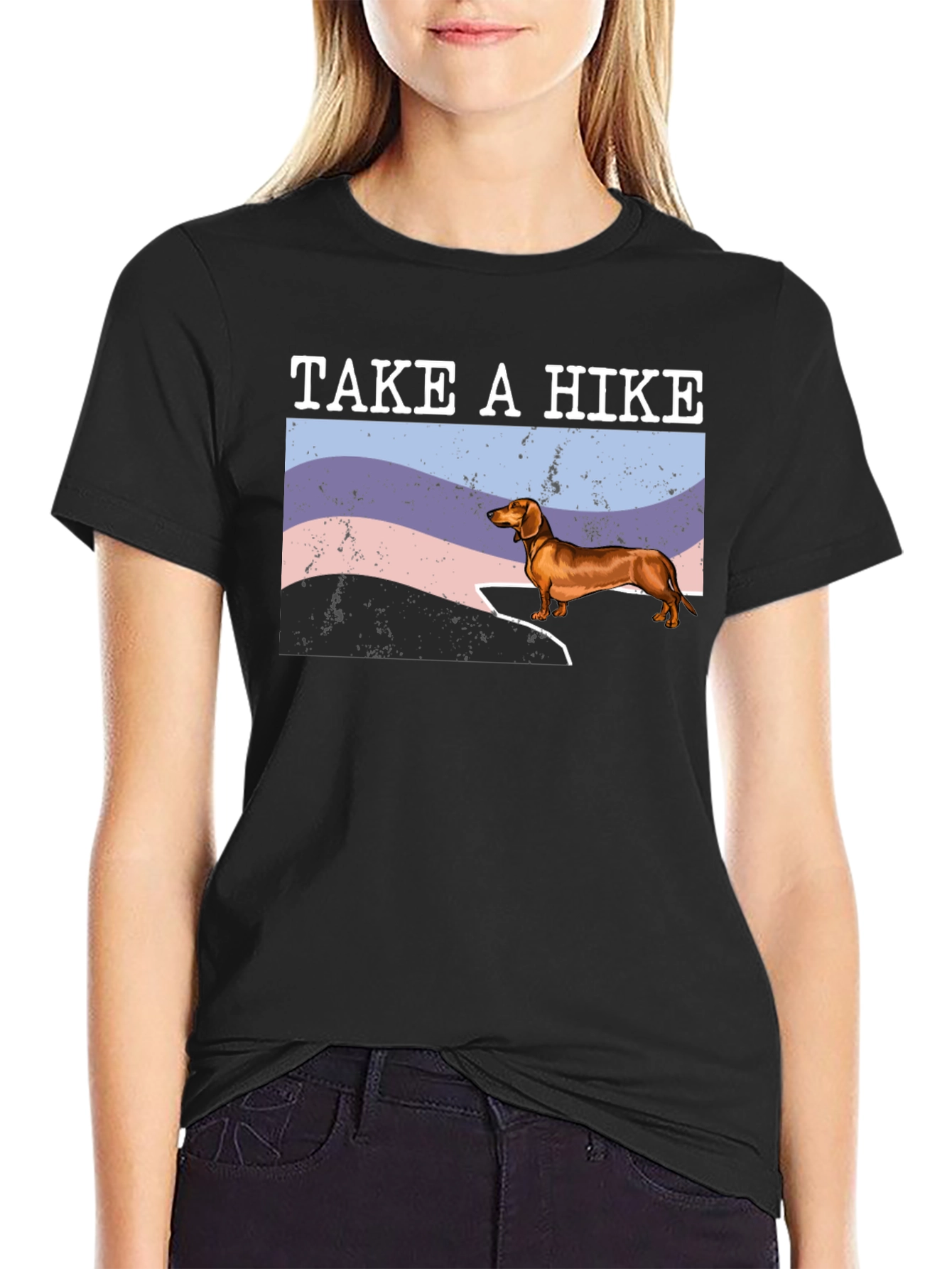 Take a Hike Dachshund Tee