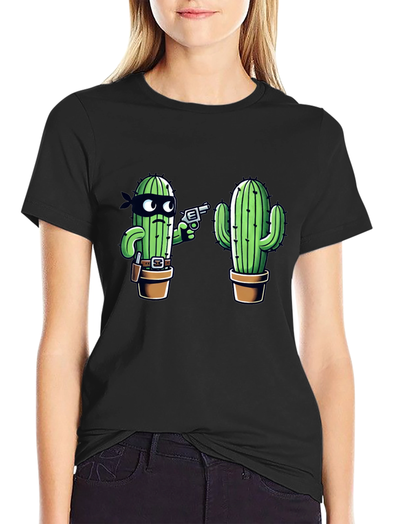 Cactus Bandit Graphic T-Shirt - Western Humor