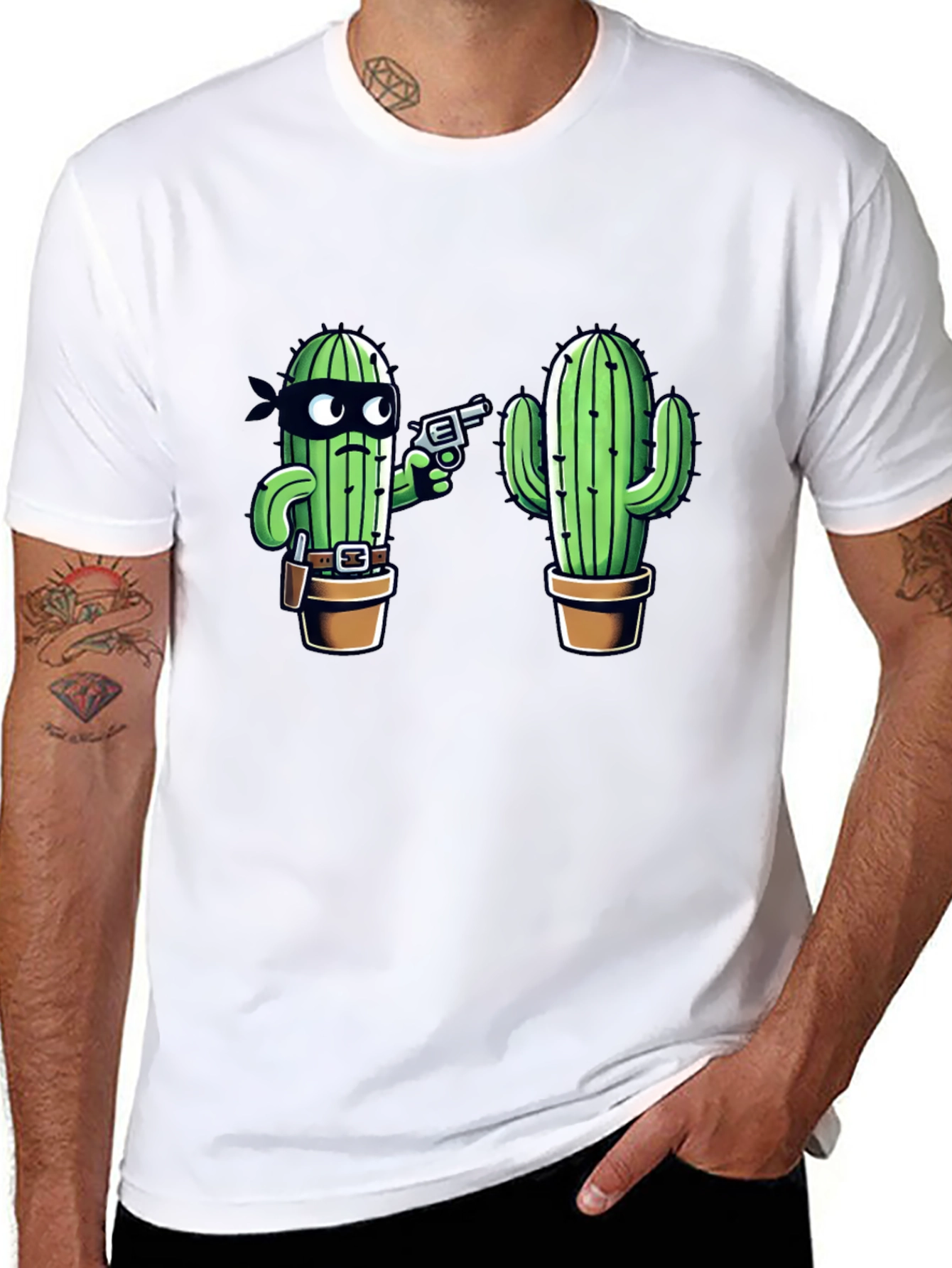 Cactus Bandit Graphic T-Shirt - Western Humor