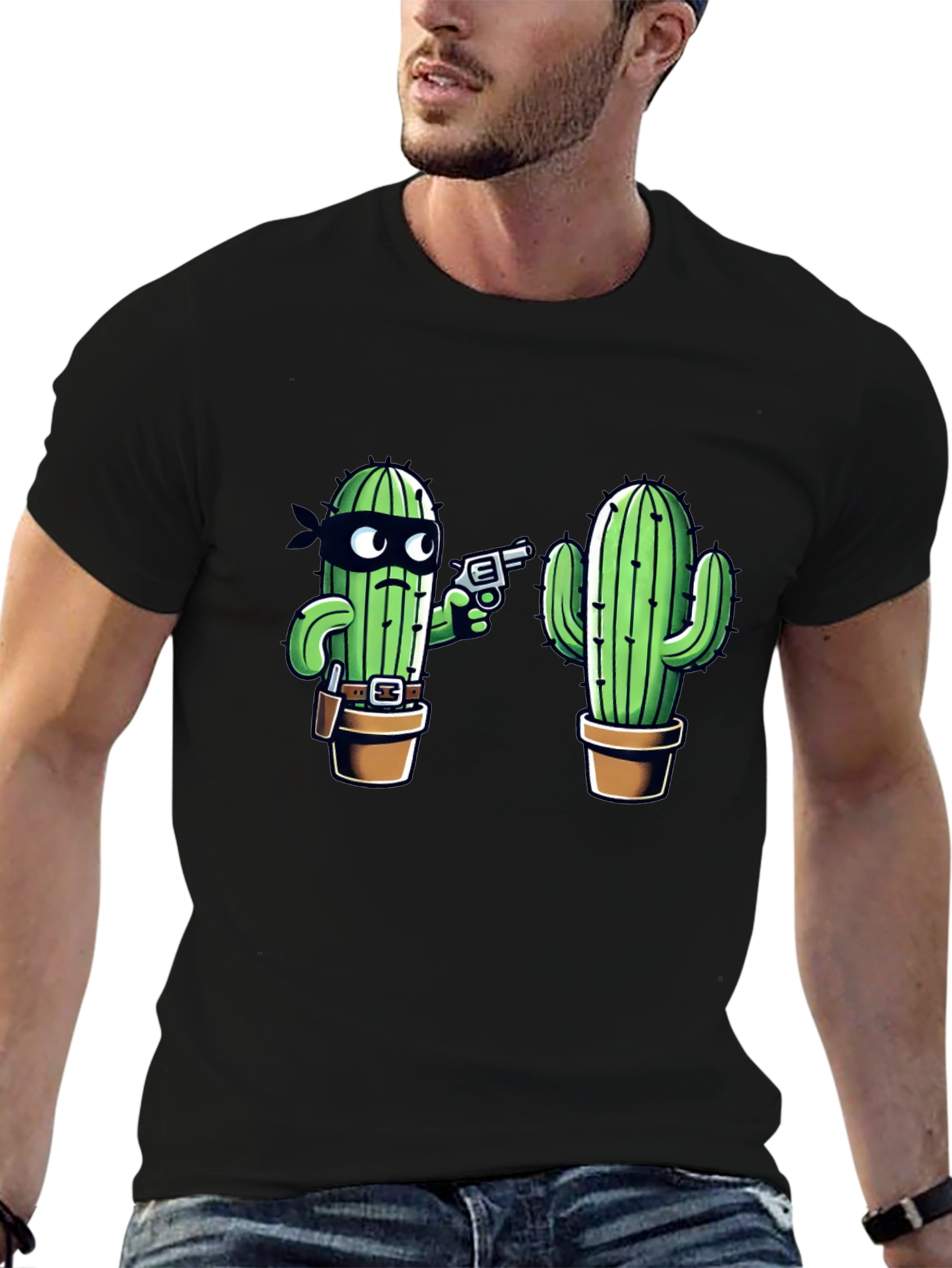 Cactus Bandit Graphic T-Shirt - Western Humor