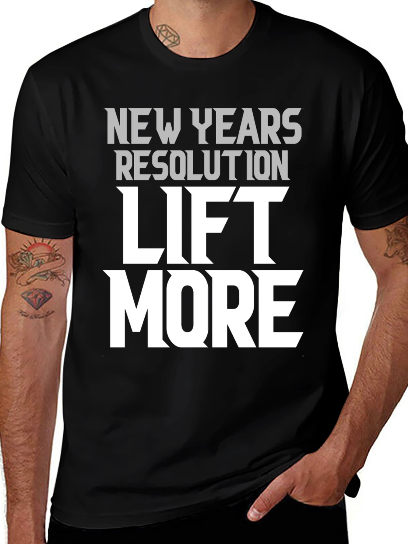 New Years Resolution Lift More Graphic T-Shirt