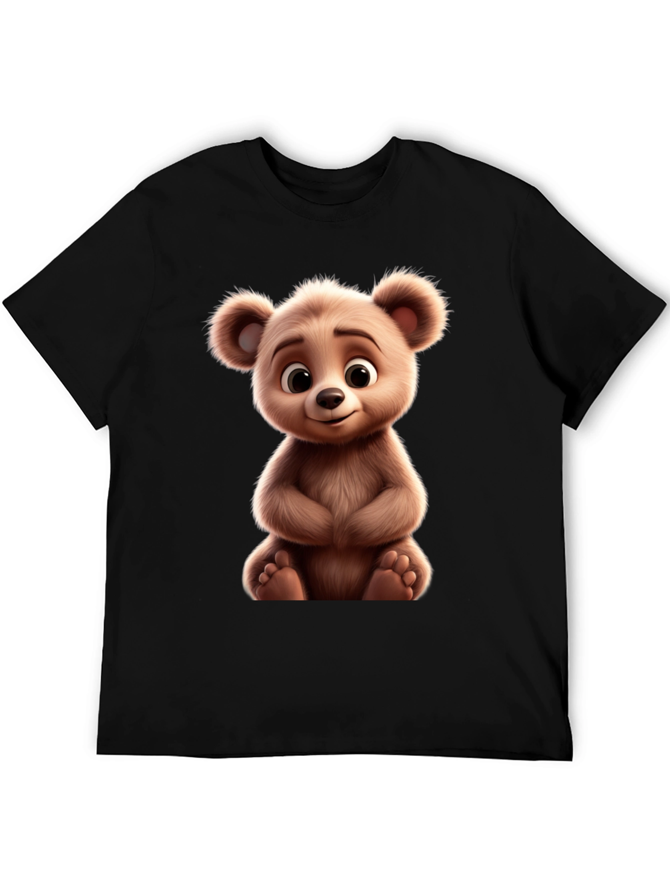 Cute Bear Graphic Tee - Soft & Comfortable