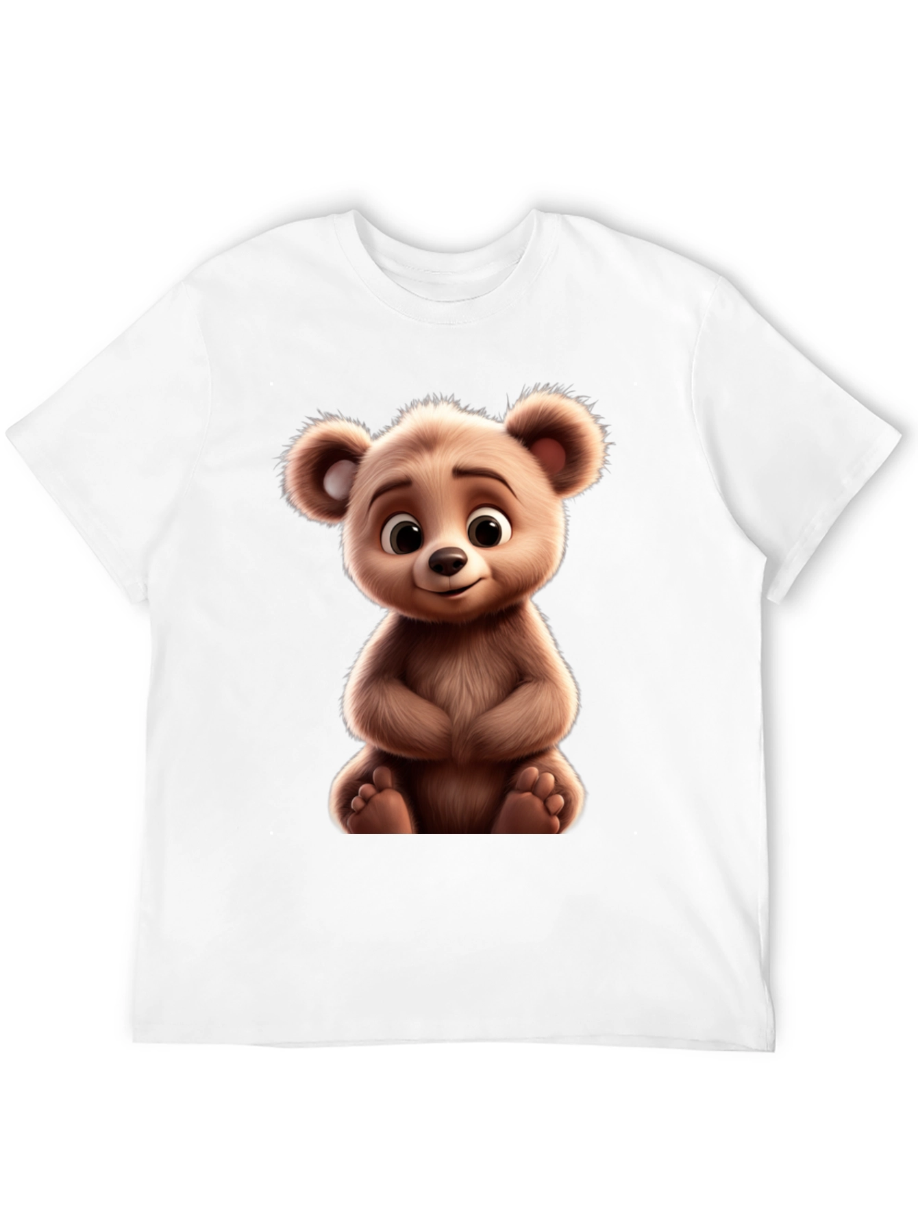 Cute Bear Graphic Tee - Soft & Comfortable