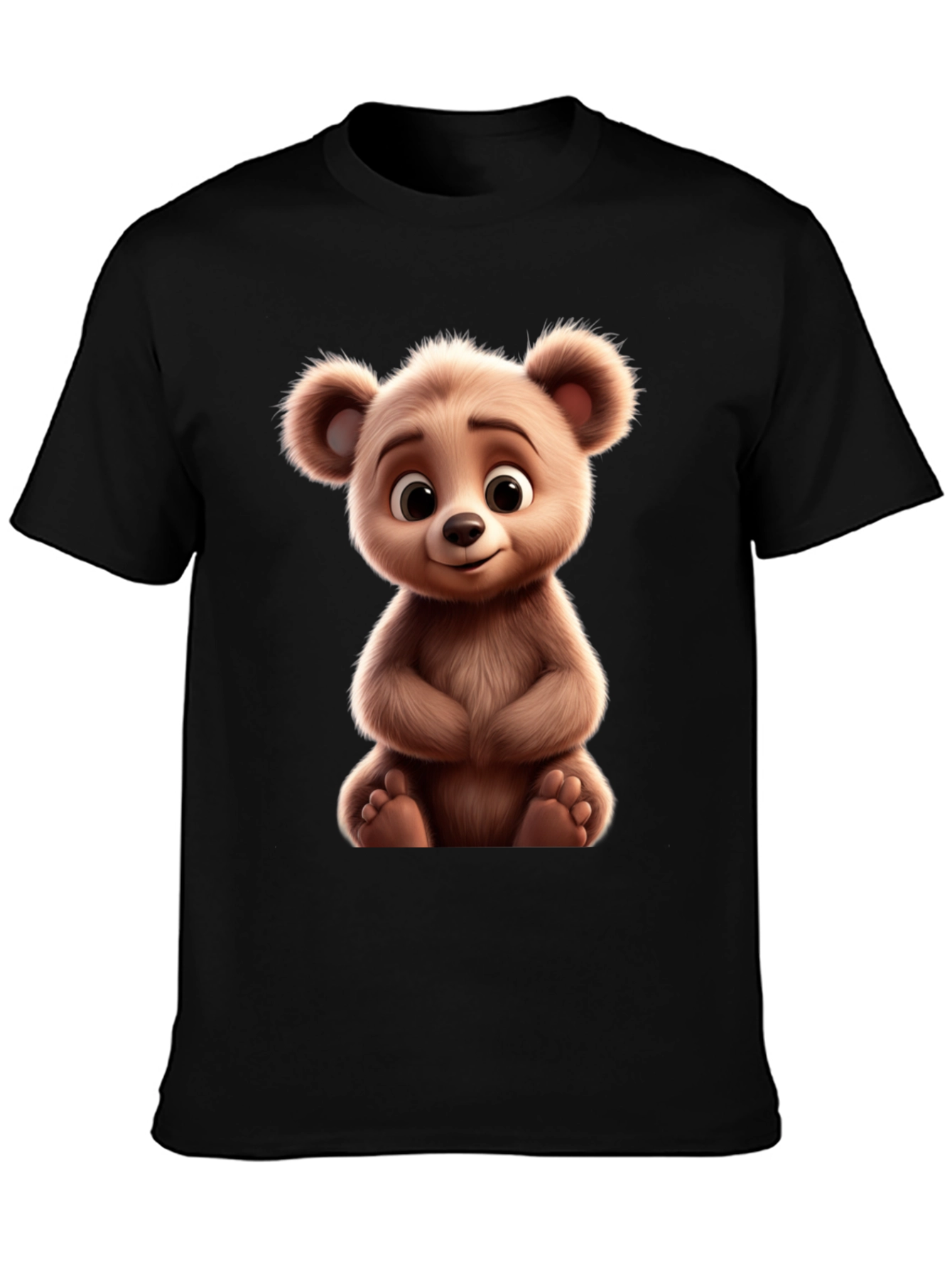 Cute Bear Graphic Tee - Soft & Comfortable