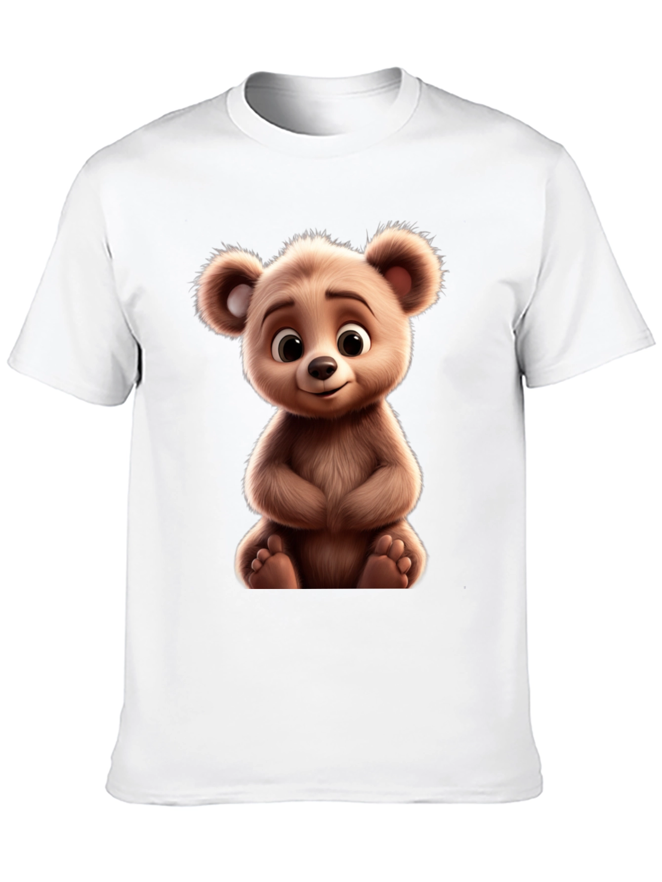 Cute Bear Graphic Tee - Soft & Comfortable