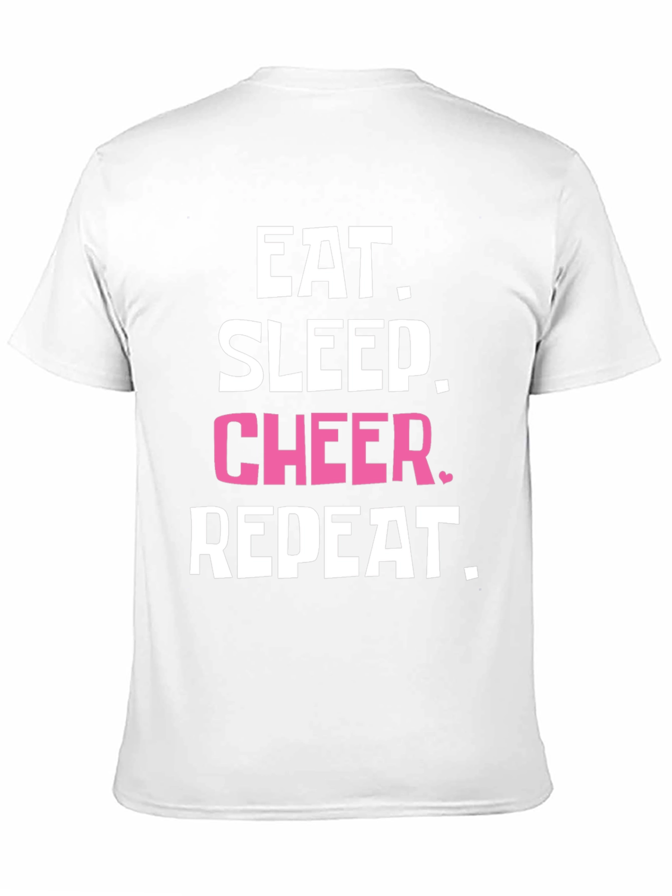 Eat Sleep Cheer Repeat Black T-Shirt