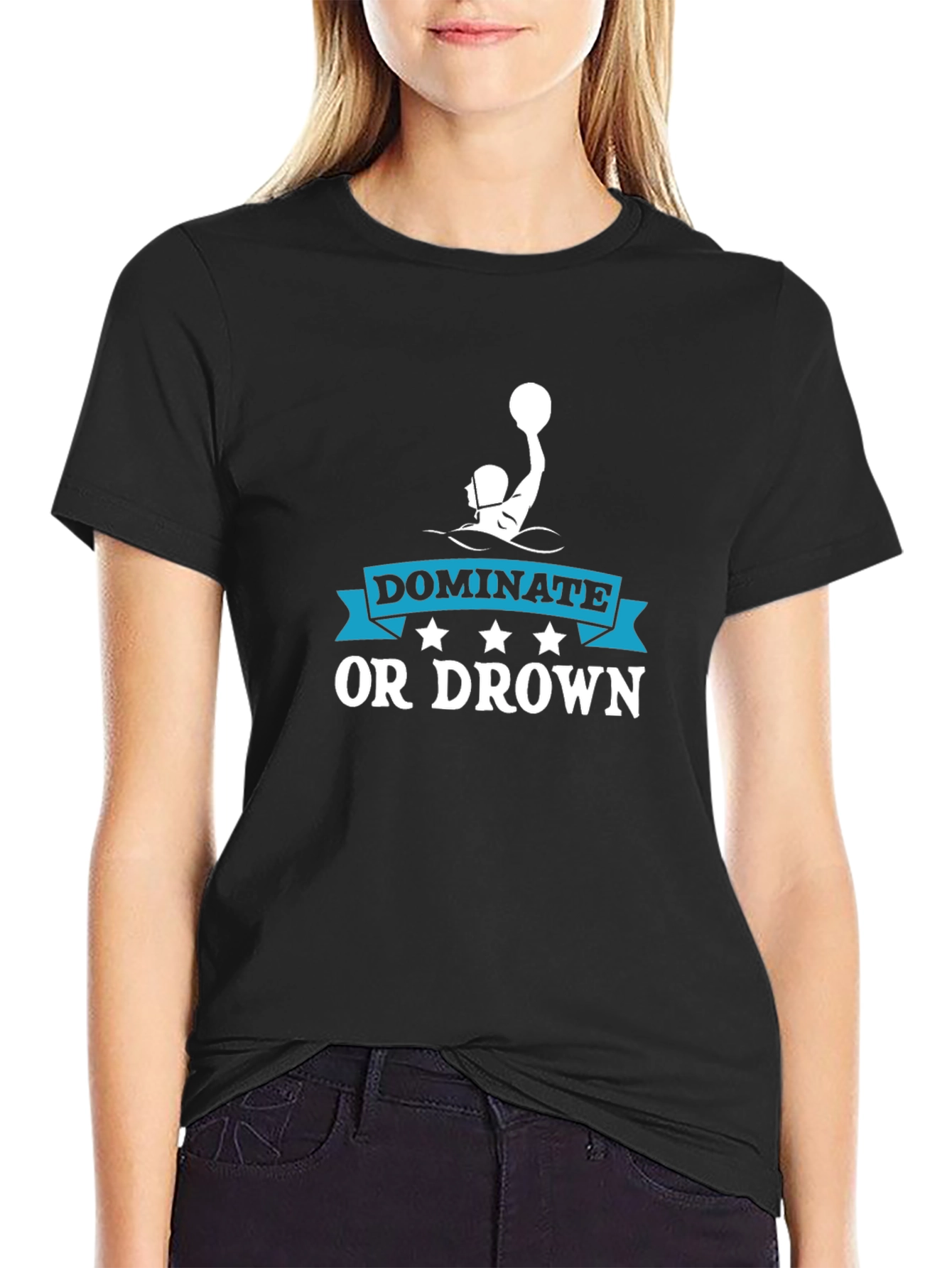 Dominate or Drown Water Polo Graphic T-Shirt