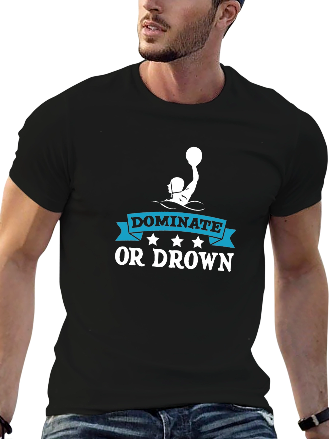 Dominate or Drown Water Polo Graphic T-Shirt